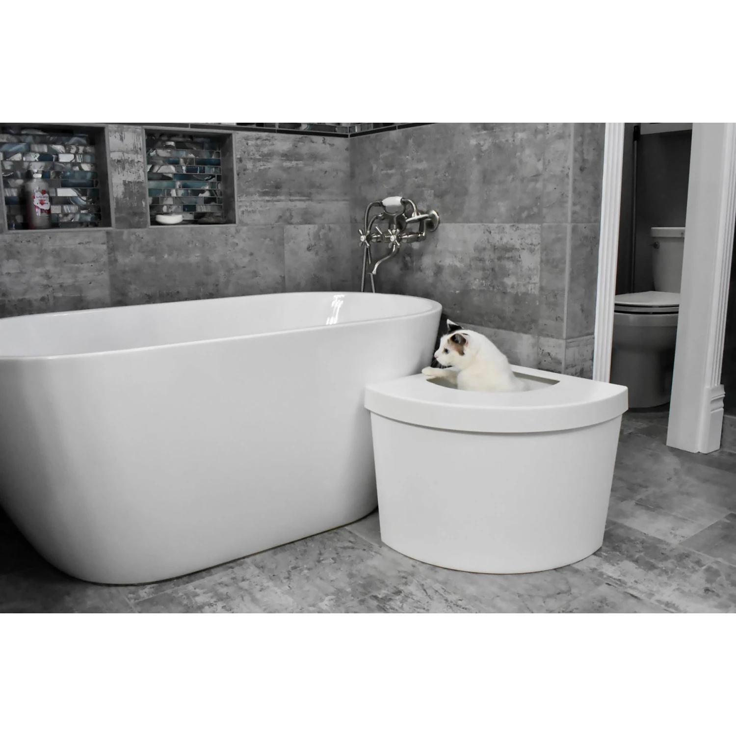 Kitangle Top Entry Cat Litter Box, Large