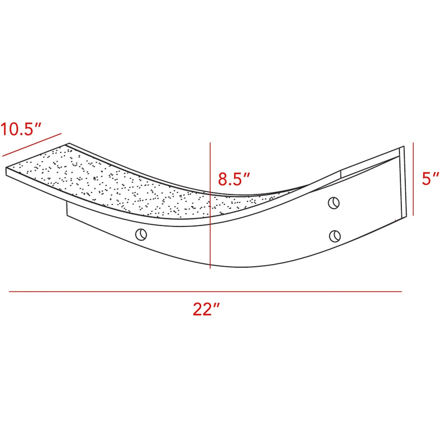 The Refined Feline Lotus Leaf Wall Mounted Cat Wall Shelf - Image 2