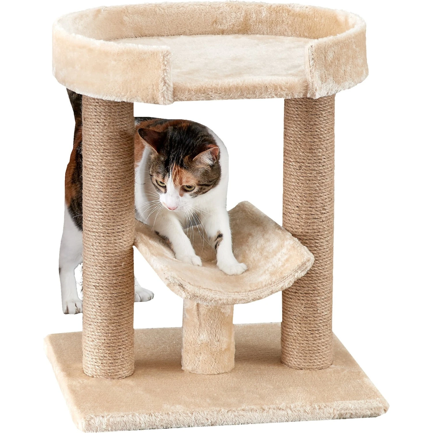 Two By Two The Laurel 21.1-in Jute Cat Scratching Post, Beige - Image 3