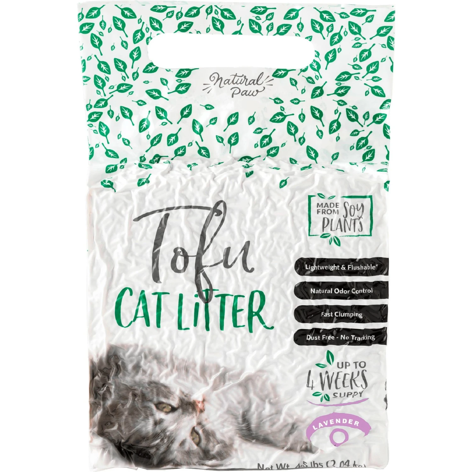 Natural Paw Tofu Cat Litter Refill Bag, 4.5-lb Bag