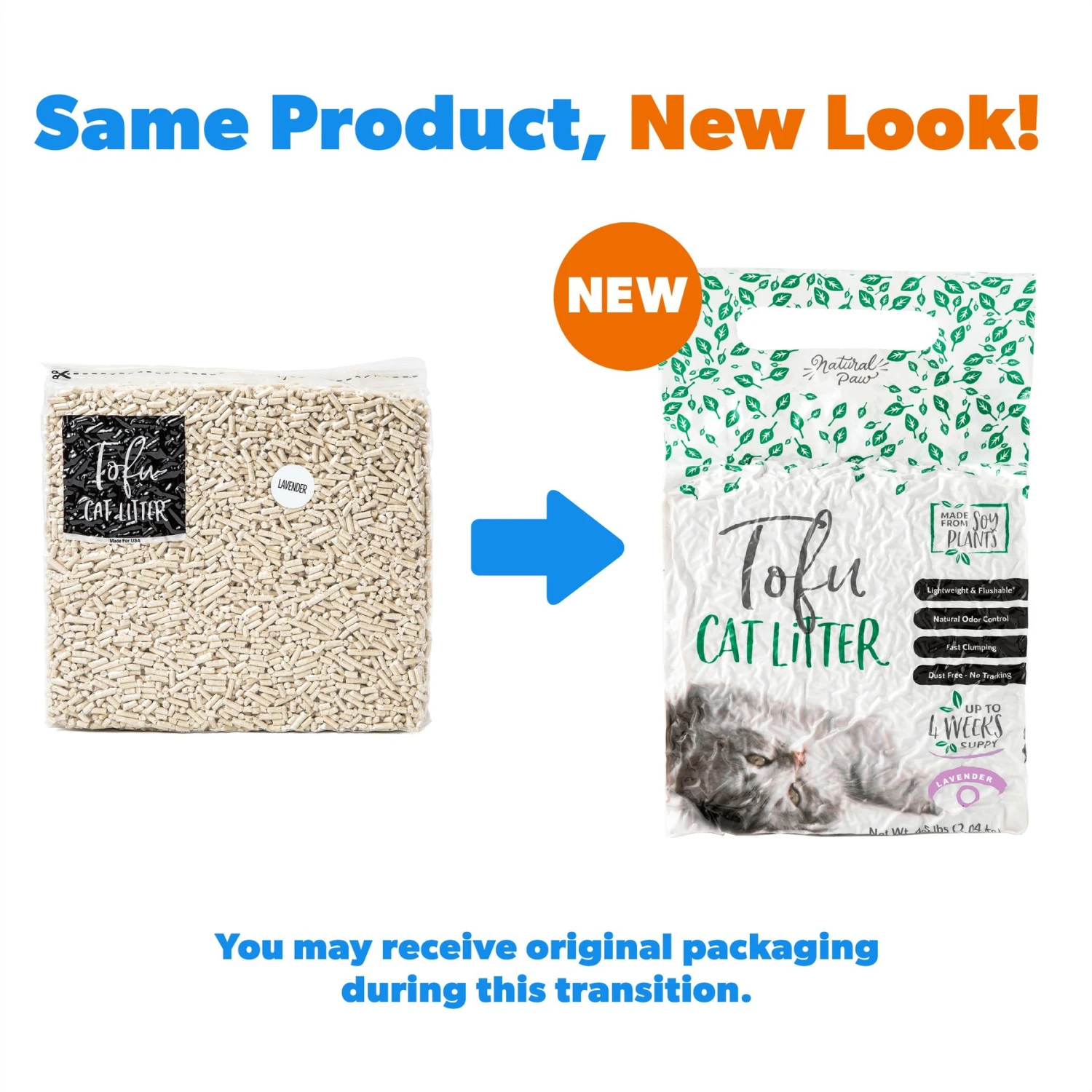 Natural Paw Tofu Cat Litter Refill Bag, 4.5-lb Bag - Image 2