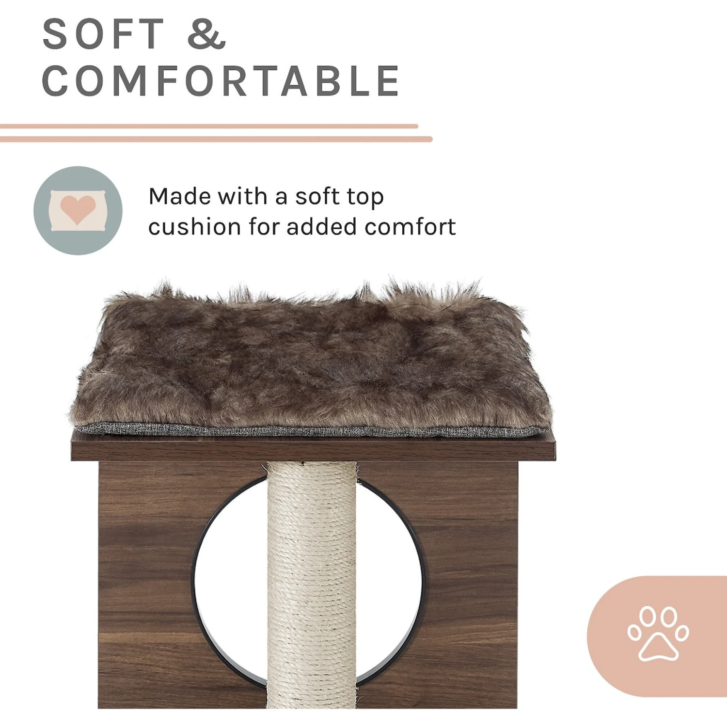 Sam's Pets Sheree 34-in Cat Tree, Dark Brown - Image 7