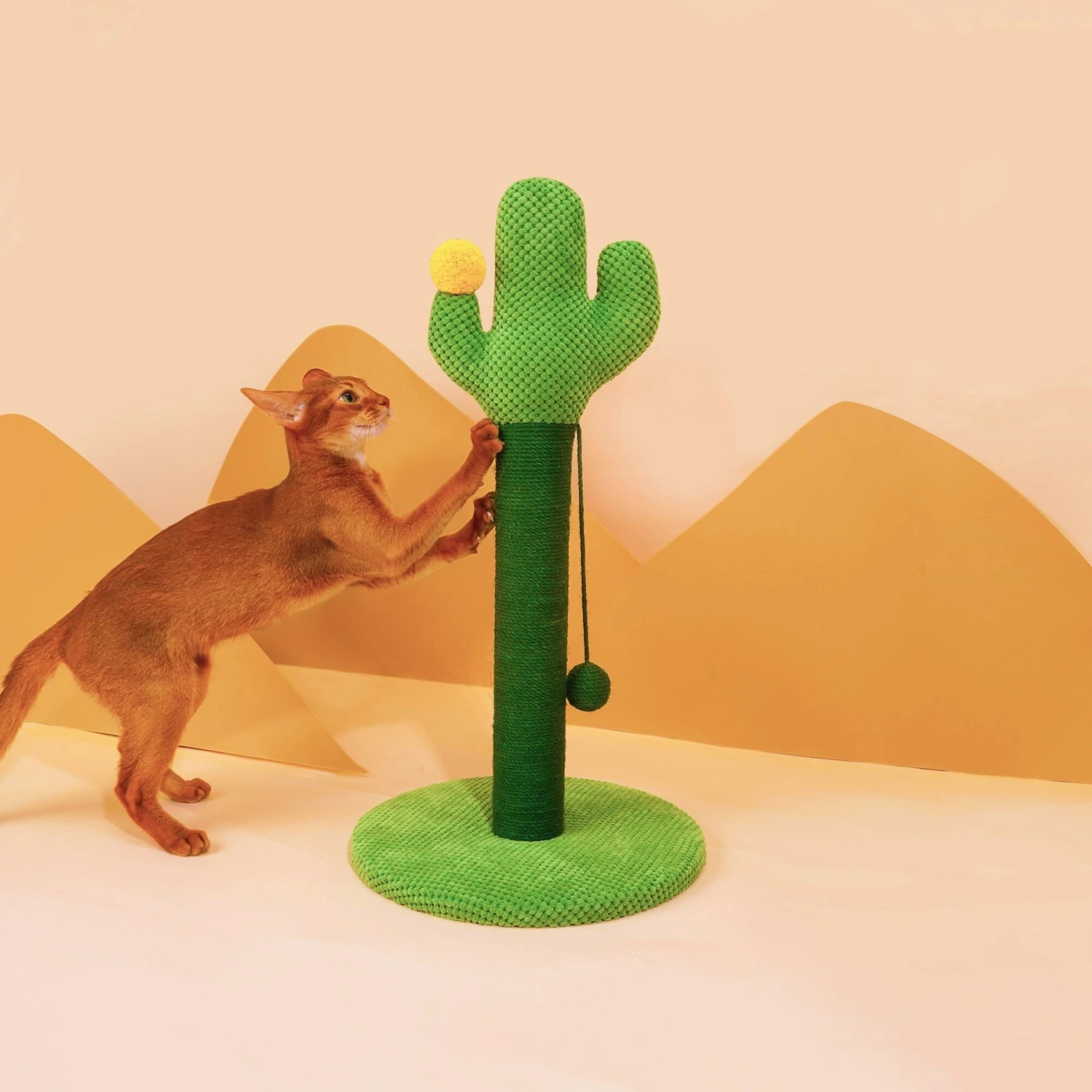 ZEZE Desert Cactus Woven Rope Cat Scratcher - Image 2