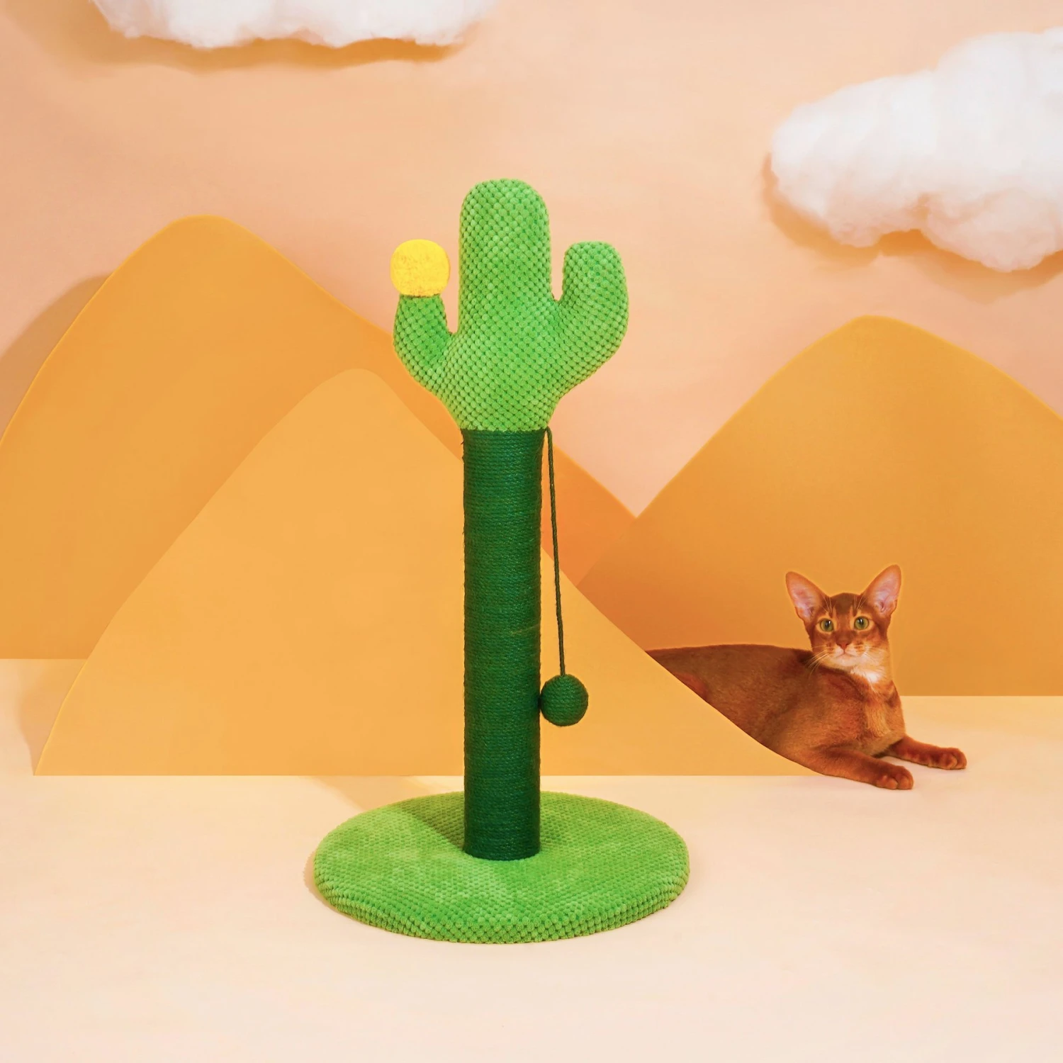 ZEZE Desert Cactus Woven Rope Cat Scratcher - Image 3