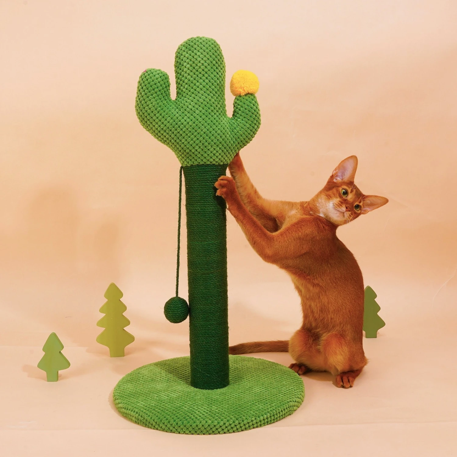 ZEZE Desert Cactus Woven Rope Cat Scratcher - Image 4
