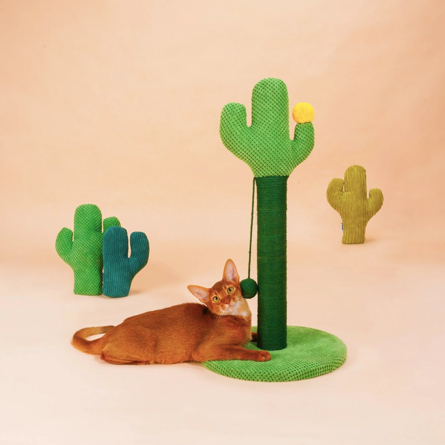 ZEZE Desert Cactus Woven Rope Cat Scratcher - Image 5