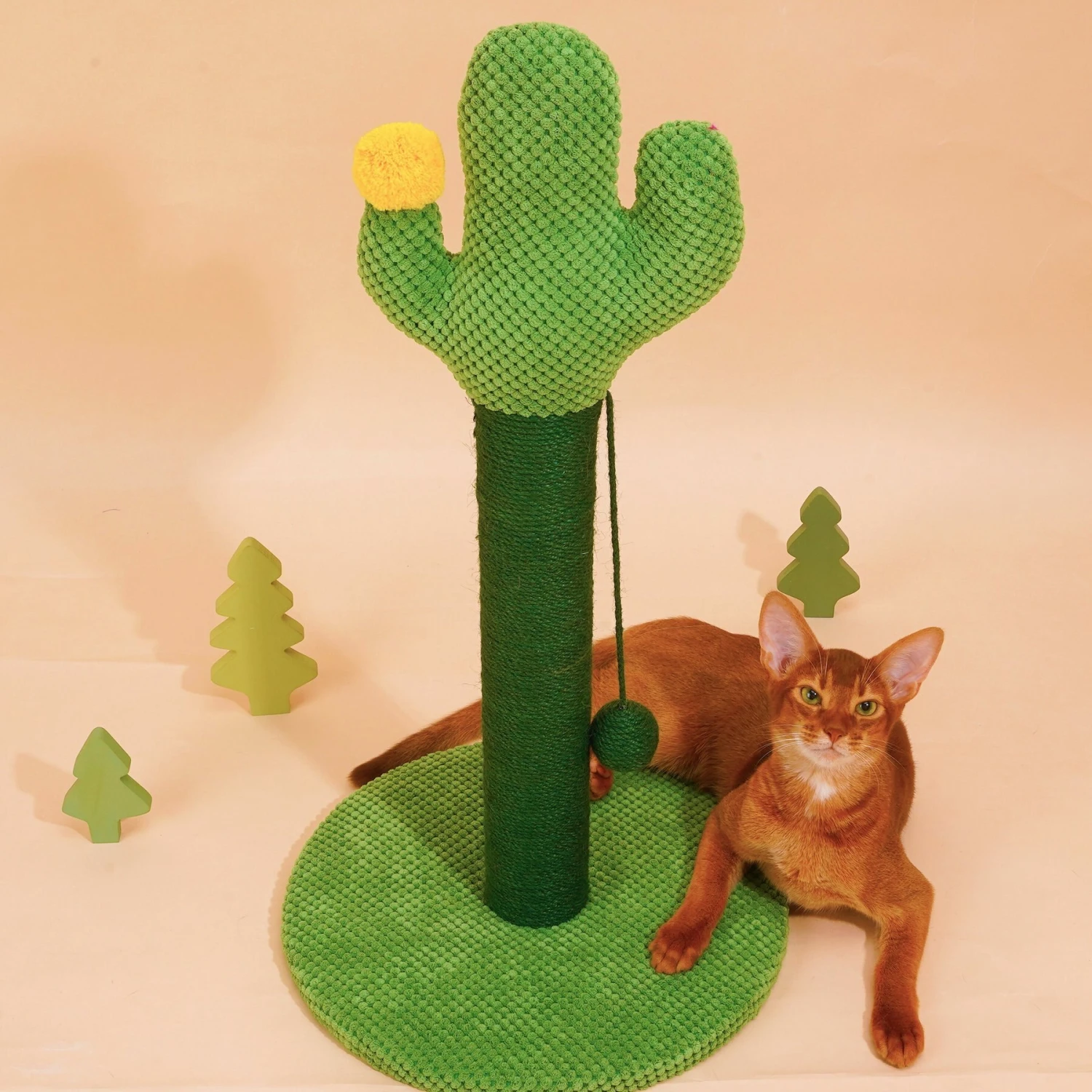 ZEZE Desert Cactus Woven Rope Cat Scratcher - Image 6