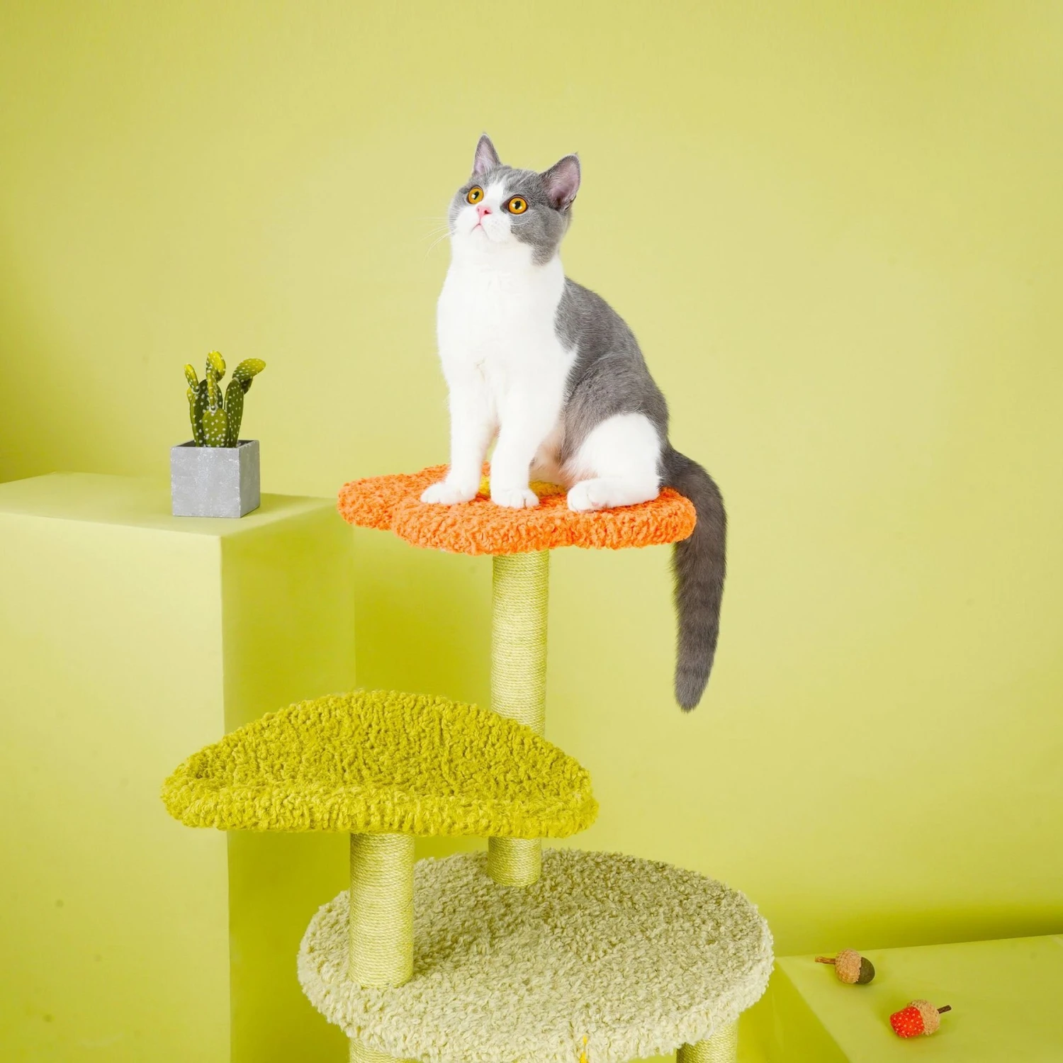 ZEZE Adora Flower 43-in Carpet Cat Tree - Image 4