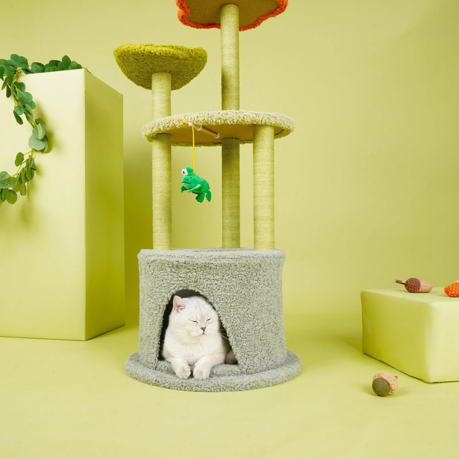 ZEZE Adora Flower 43-in Carpet Cat Tree - Image 6