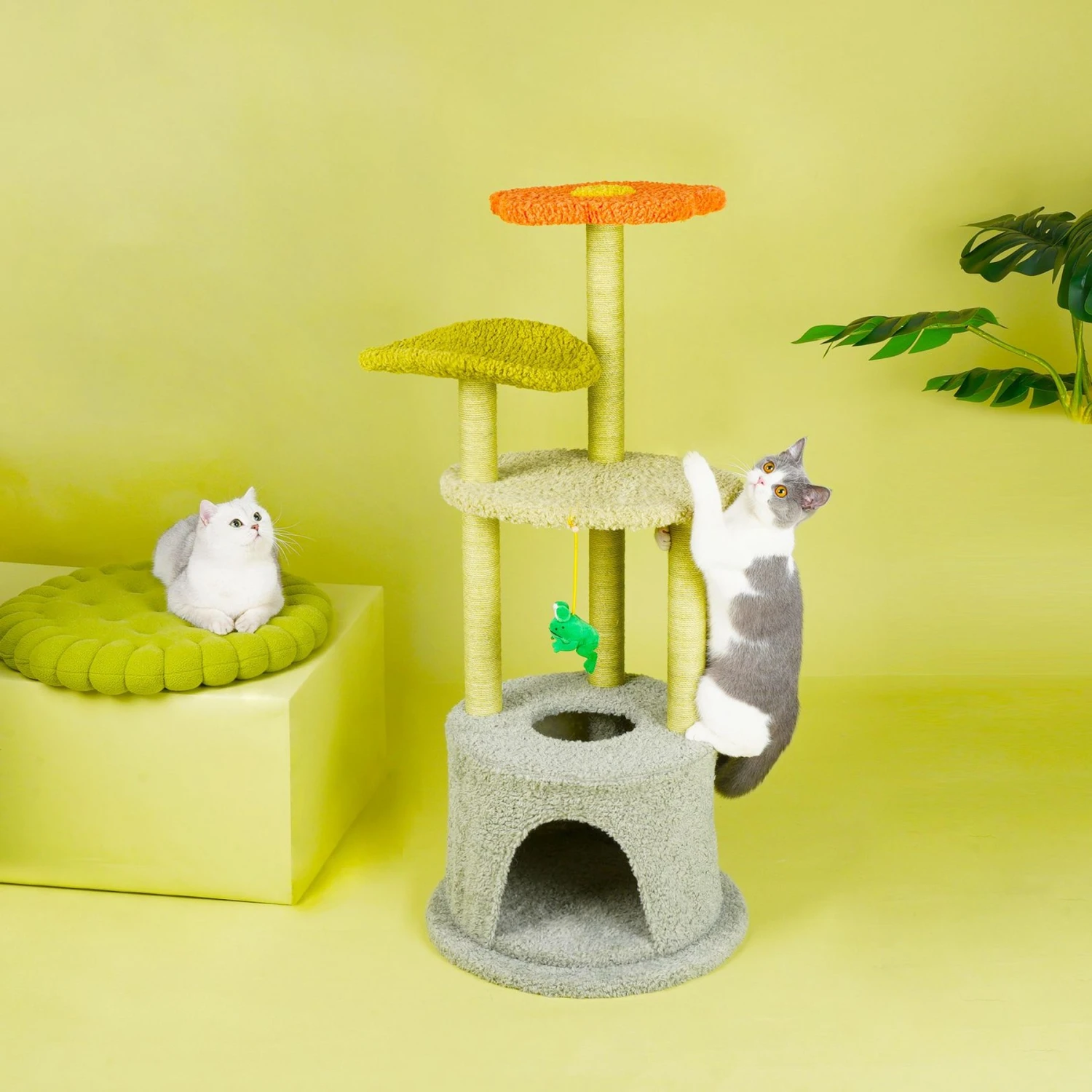 ZEZE Adora Flower 43-in Carpet Cat Tree - Image 8