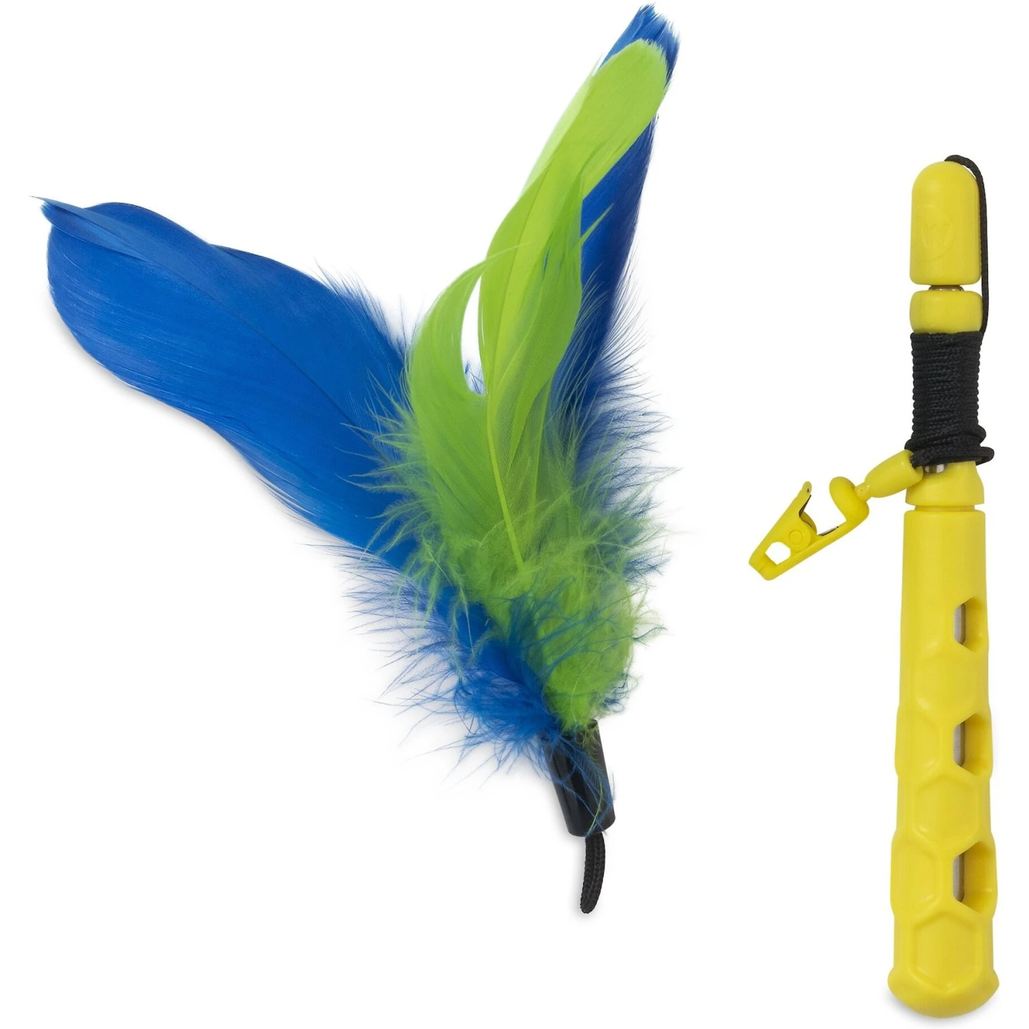 JW Pet Flutter-Ee Feathers Telescopic Wand Cat Toy - Image 2