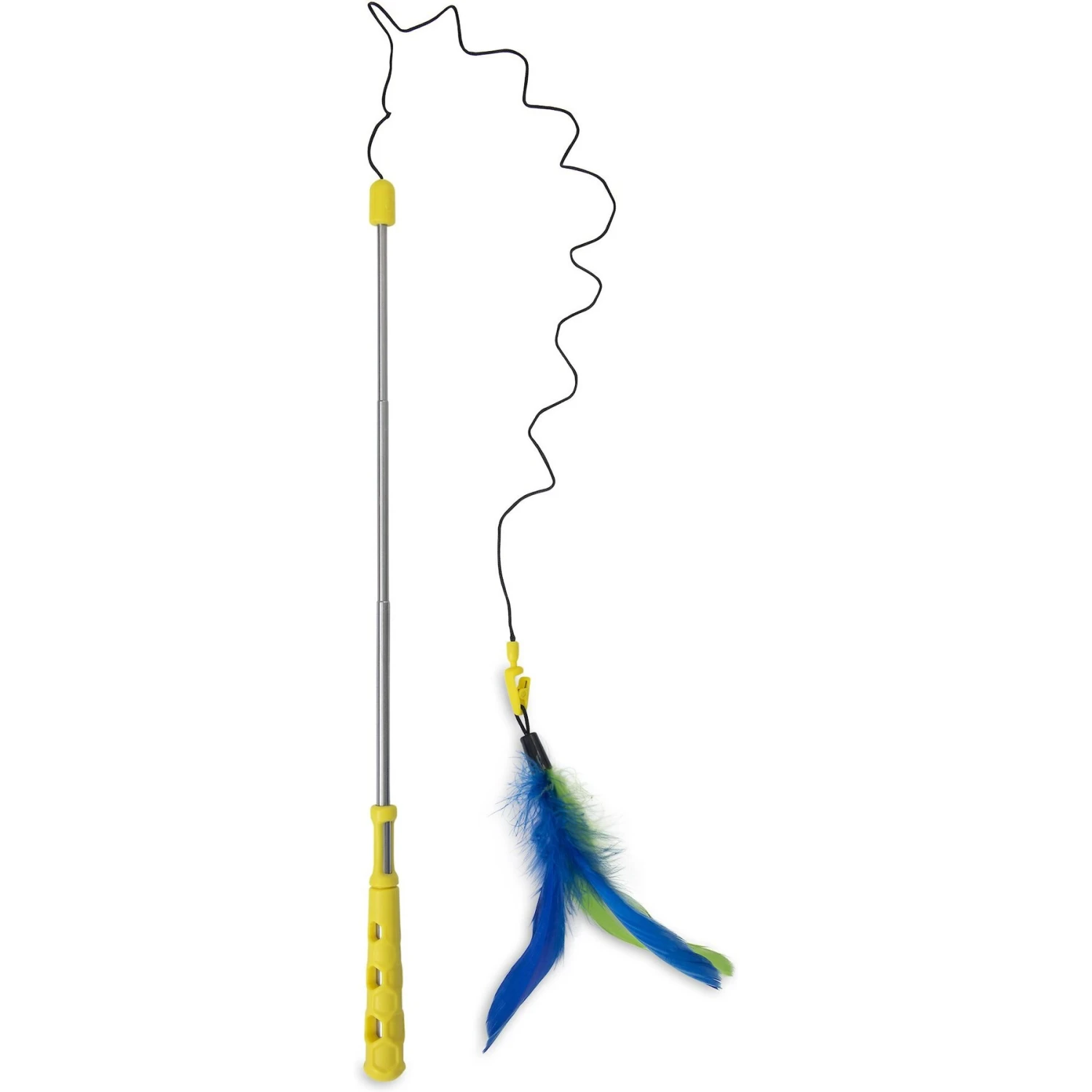 JW Pet Flutter-Ee Feathers Telescopic Wand Cat Toy - Image 3