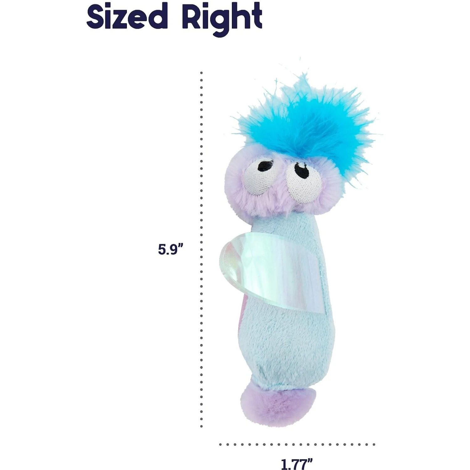 Catstages Swat N Treat Fairy Kicker Cat Toy With Catnip, Purple - Image 5