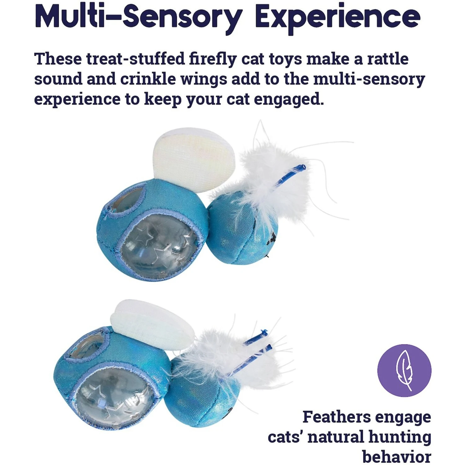 Catstages Firefly Treat Stuffer Cat Toy, 2 Count - Image 4