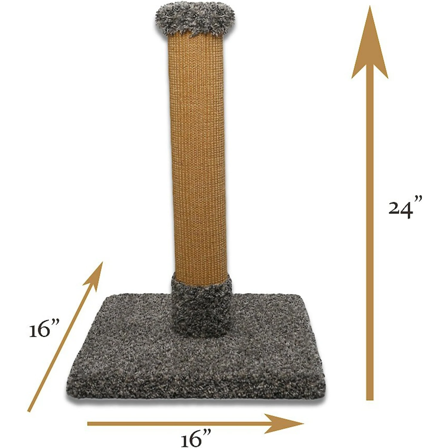 Royal Cat Boutique 24-in Sisal Cat Scratching Post, Neutral - Image 4