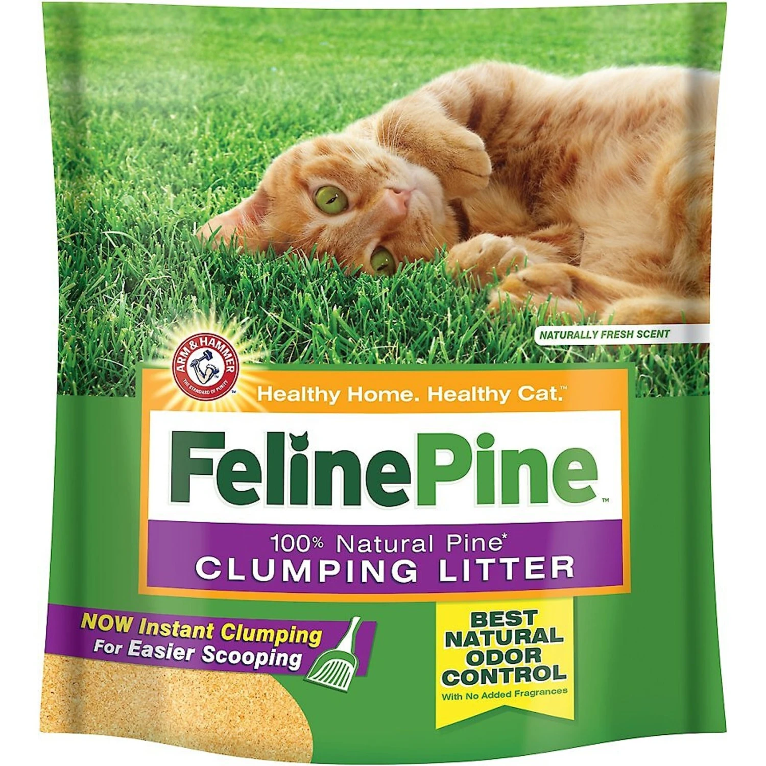 Feline Pine Scoop Unscented Clumping Wood Cat Litter