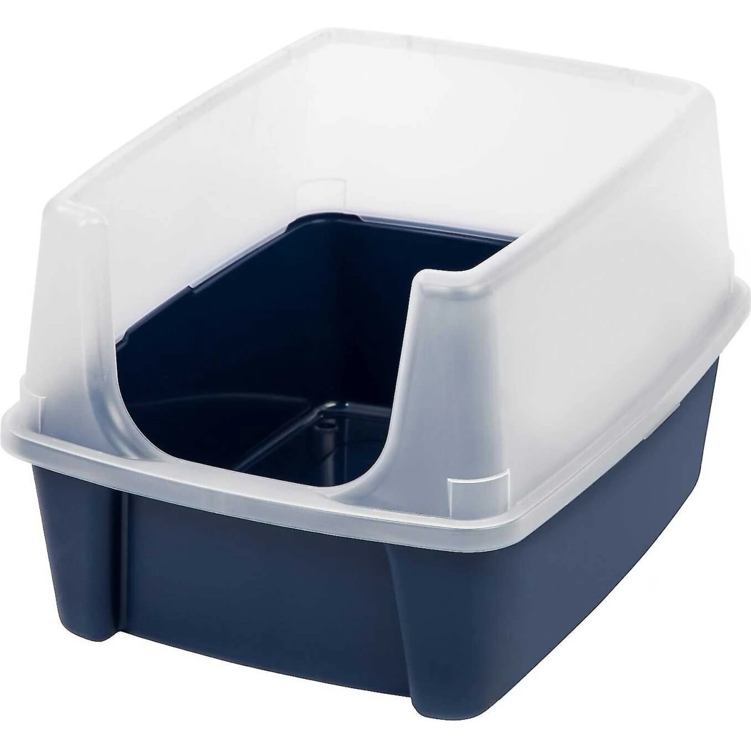 Frisco Plastic Litter Scooper With Caddy & IRIS USA Open Top Litter Box With Scatter Shield - Image 4