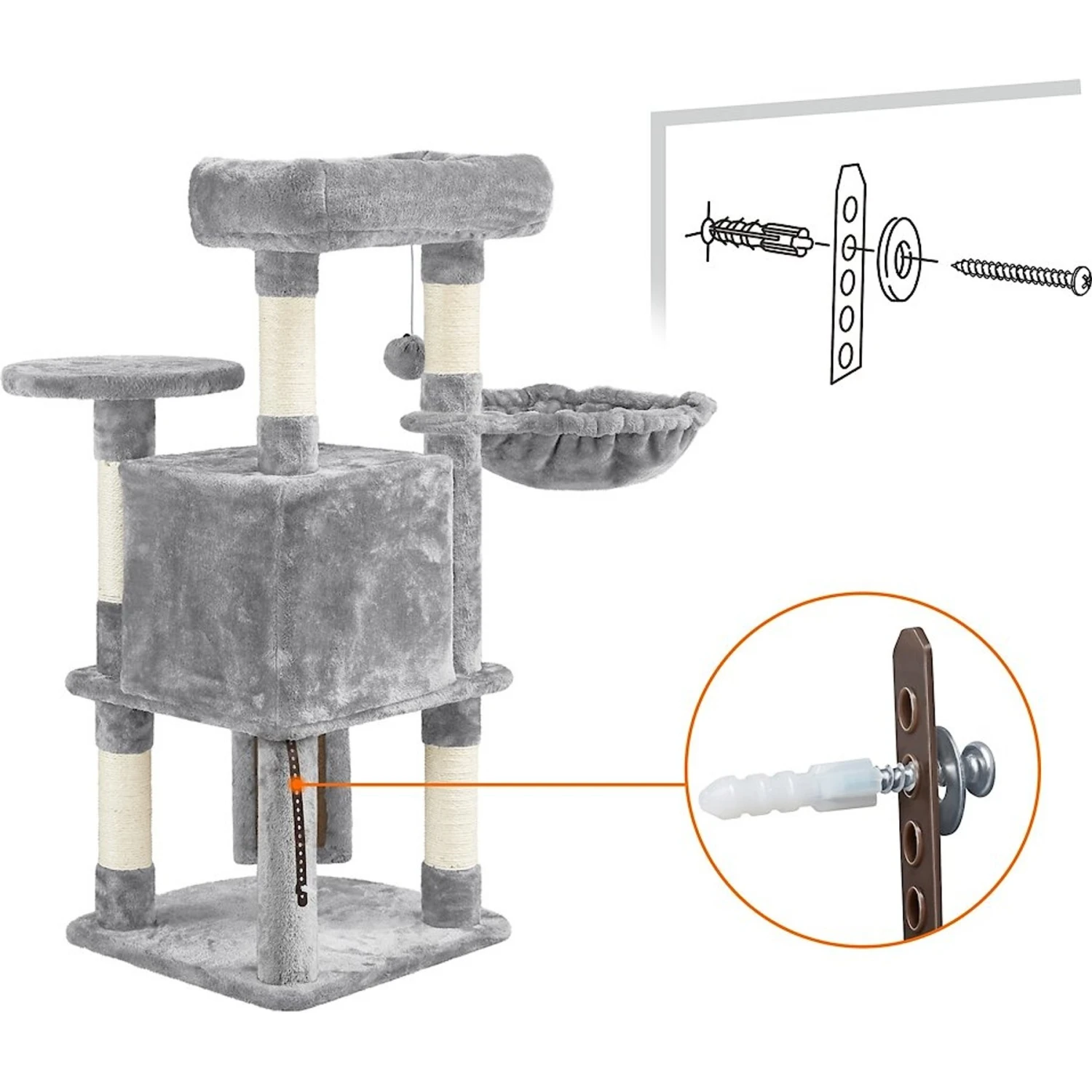 Yaheetech Professional 42-in Cat Tree - Image 9