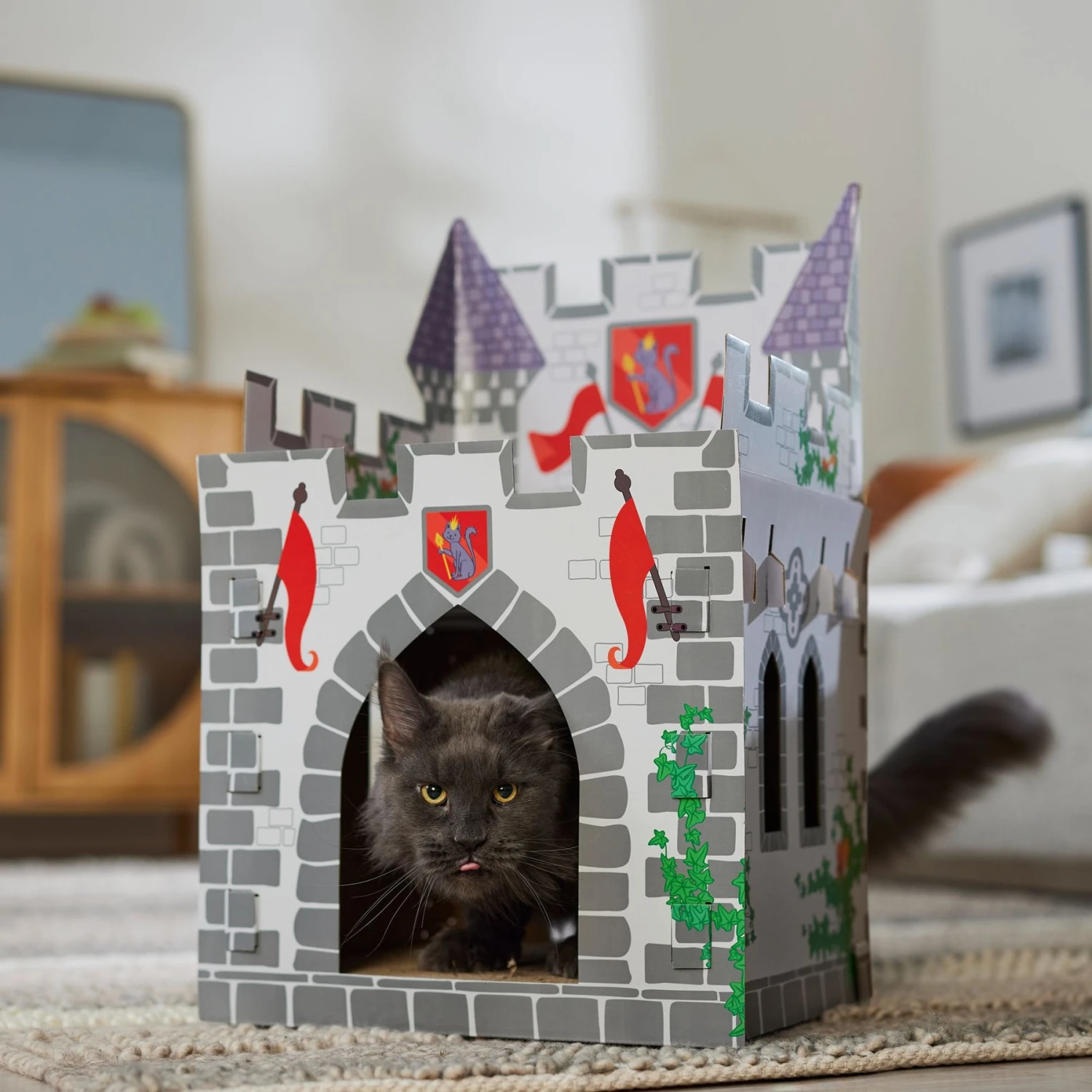 Frisco Castle Cardboard Cat House, 2-Story - Image 5