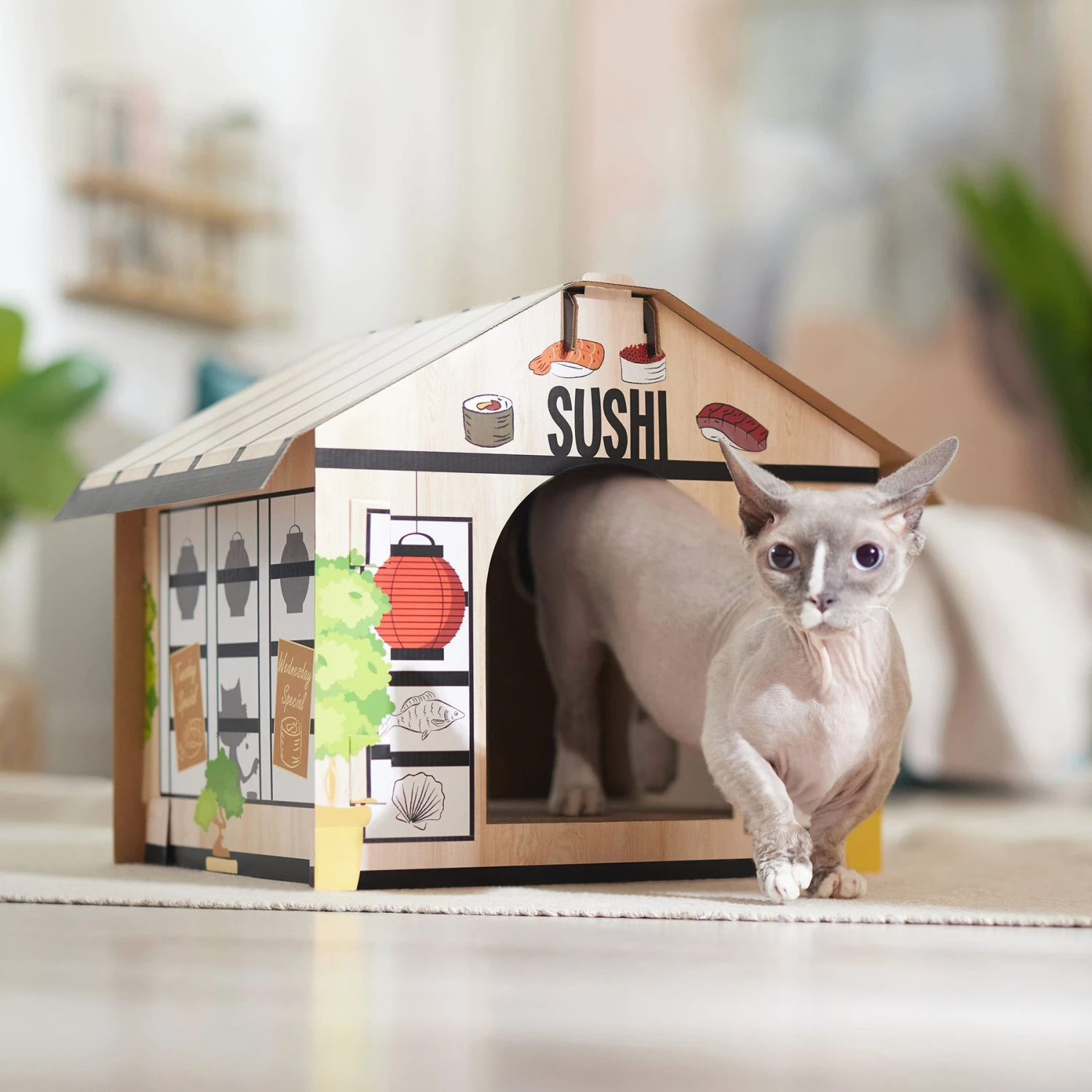 Frisco Sushi Shop Cardboard Cat House - Image 4