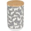 Bone Dry Ceramic Meow Cat Treat Canister