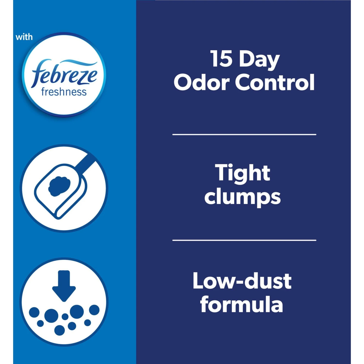 Fresh Step Outstretch Concentrated Febreze Freshness Scented Clumping Clay Cat Litter - Image 2