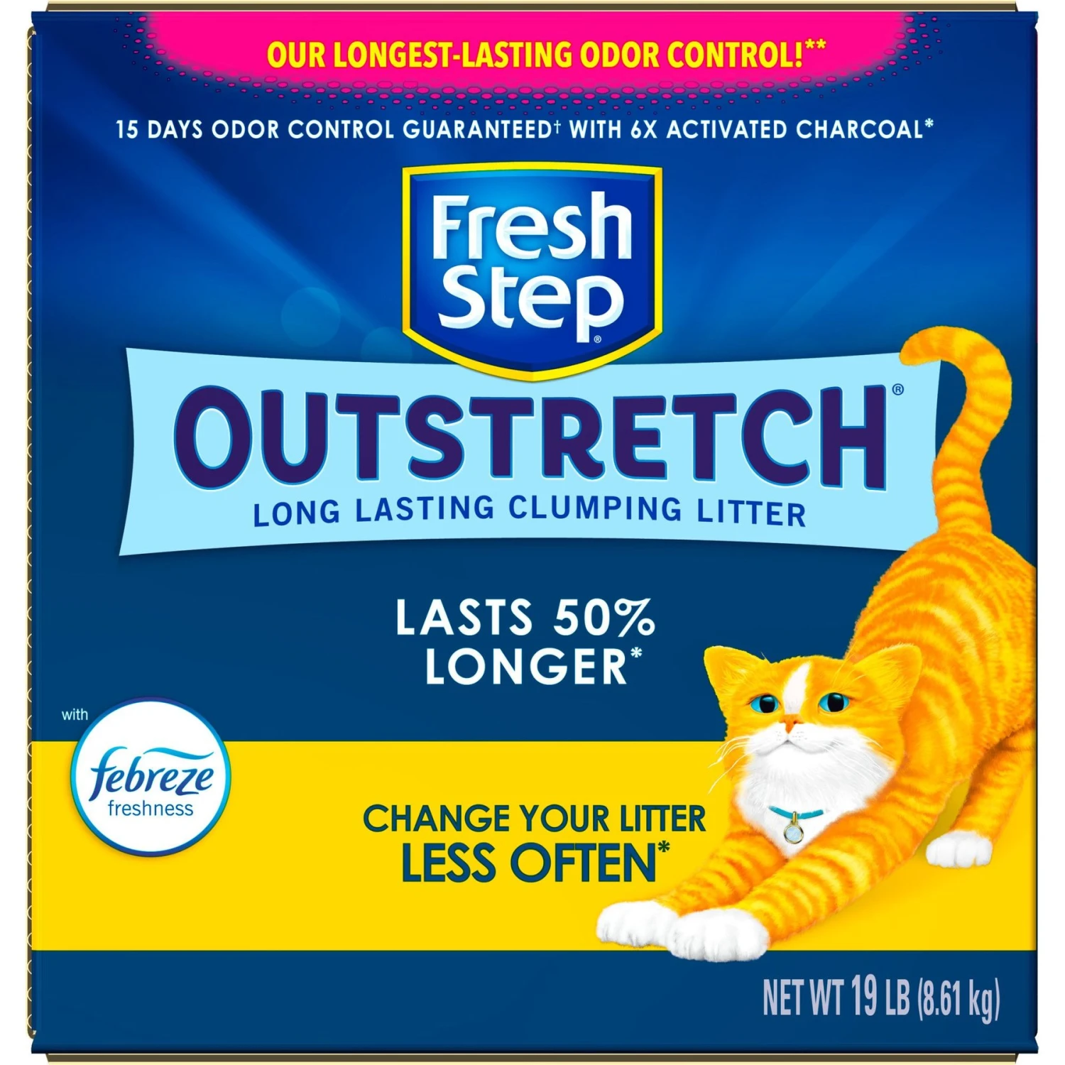 Fresh Step Outstretch Concentrated Febreze Freshness Scented Clumping Clay Cat Litter - Image 8