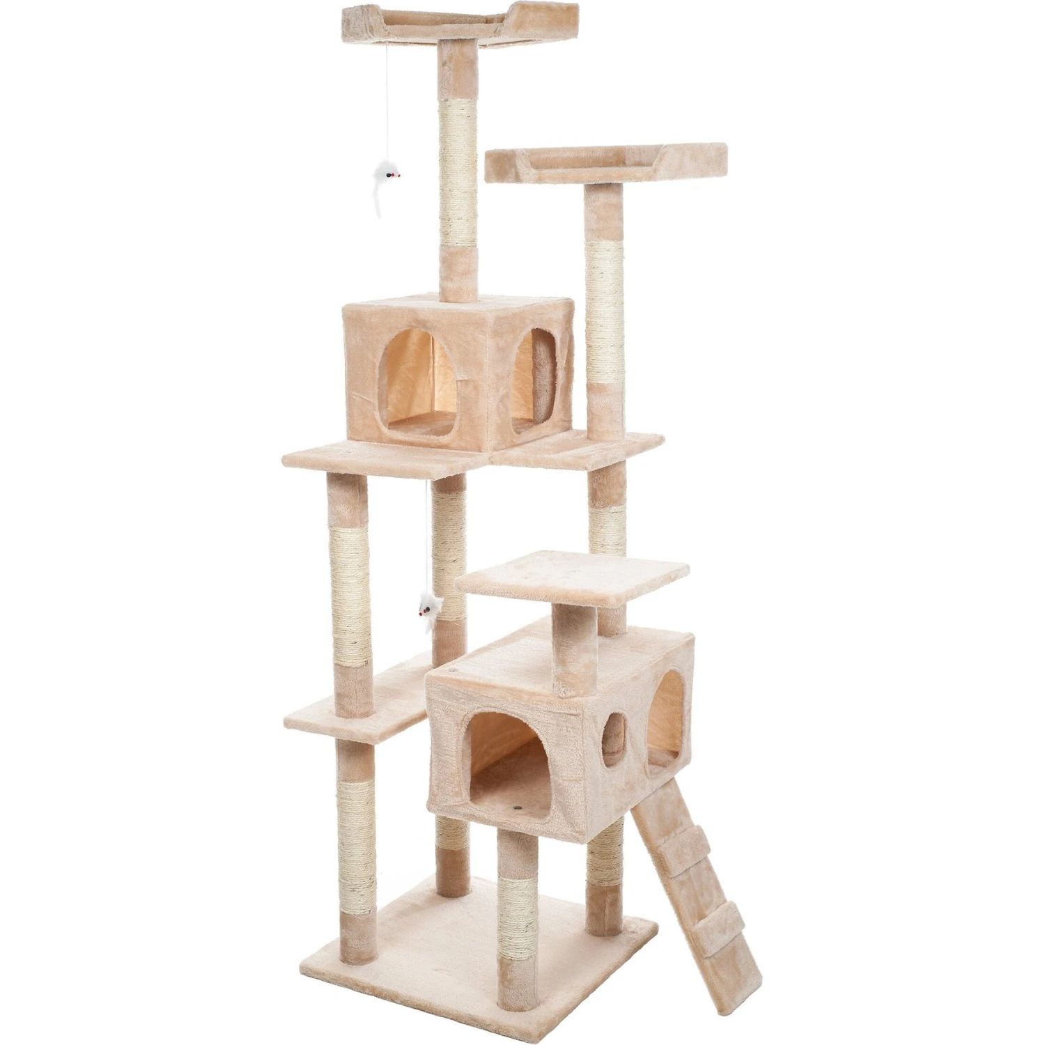 Pet Adobe Multi-Level 66.3-in Cat Tree & Condo - Image 6