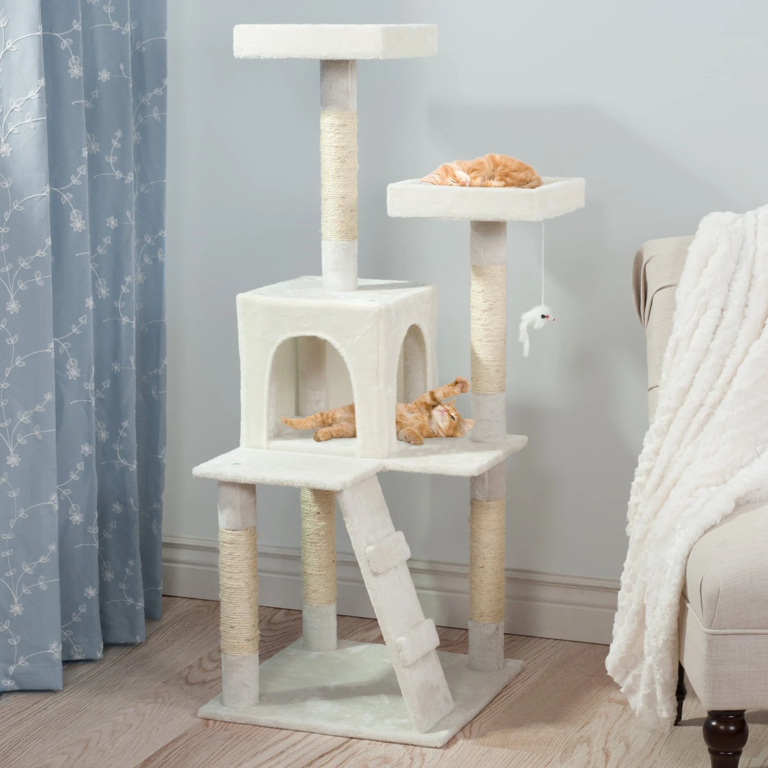 Pet Adobe Multi-Level 50.25-in Cat Tree - Image 4