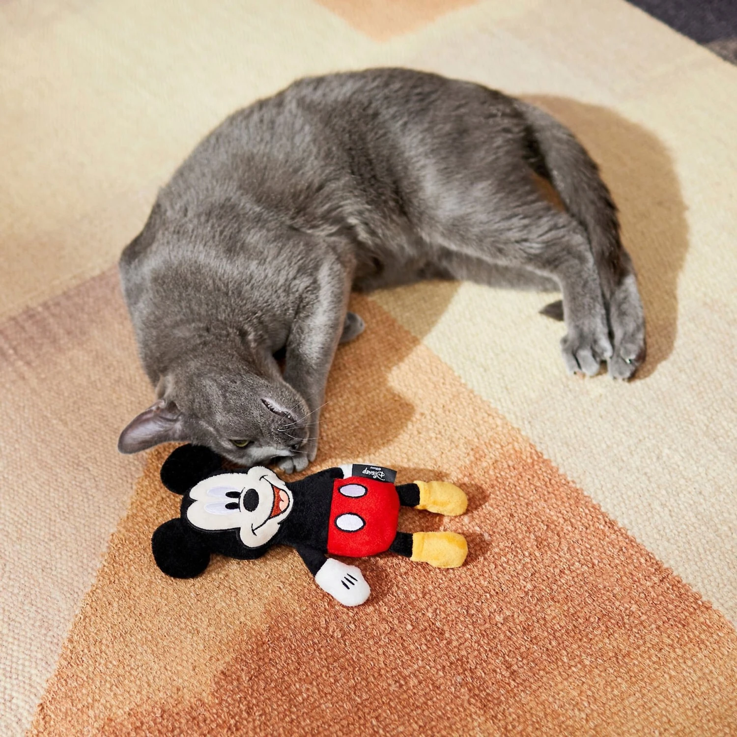 Disney Mickey Mouse Plush Kicker Cat Toy With Catnip & Disney Goofy Plush Kicker Cat Toy With Catnip - Image 4