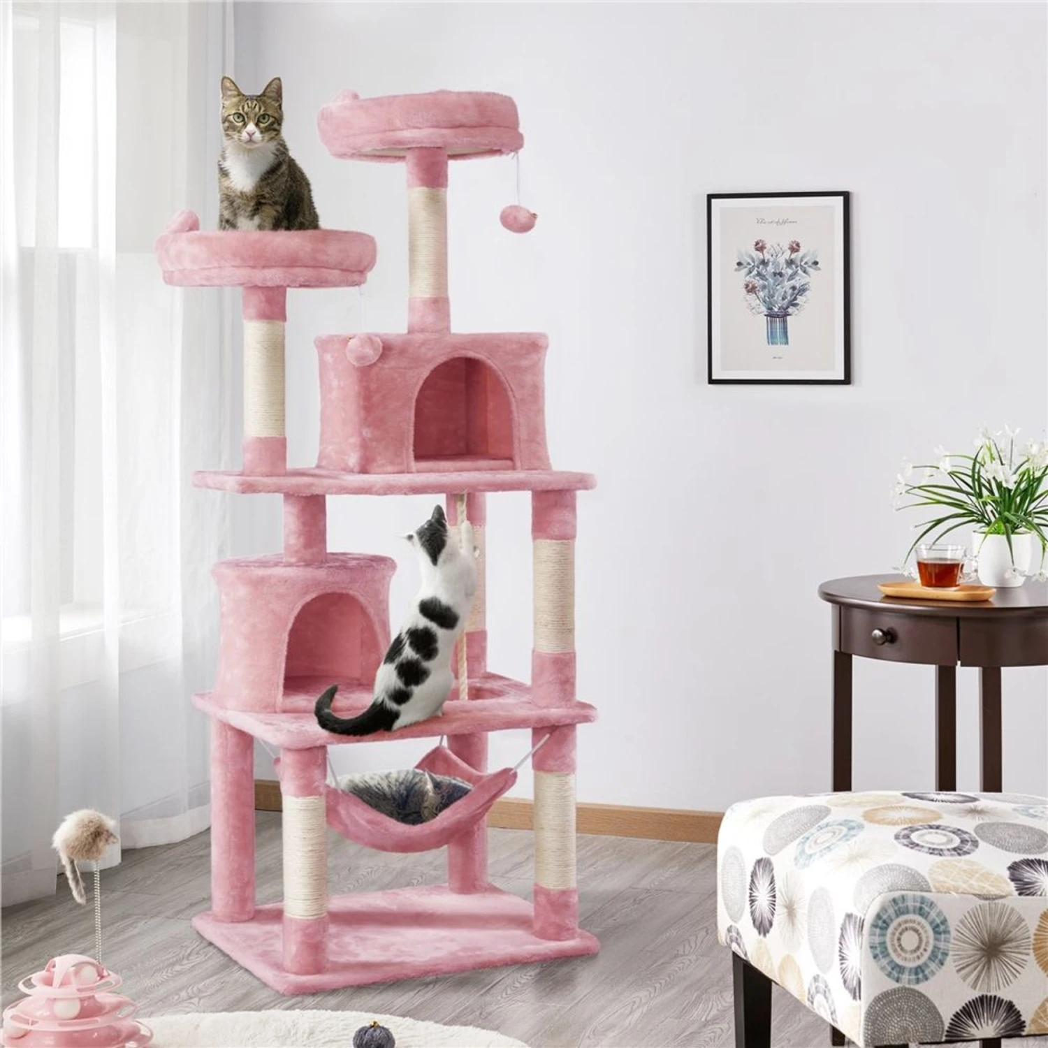 Yaheetech 62.2-in Multi-Level Cat Tree