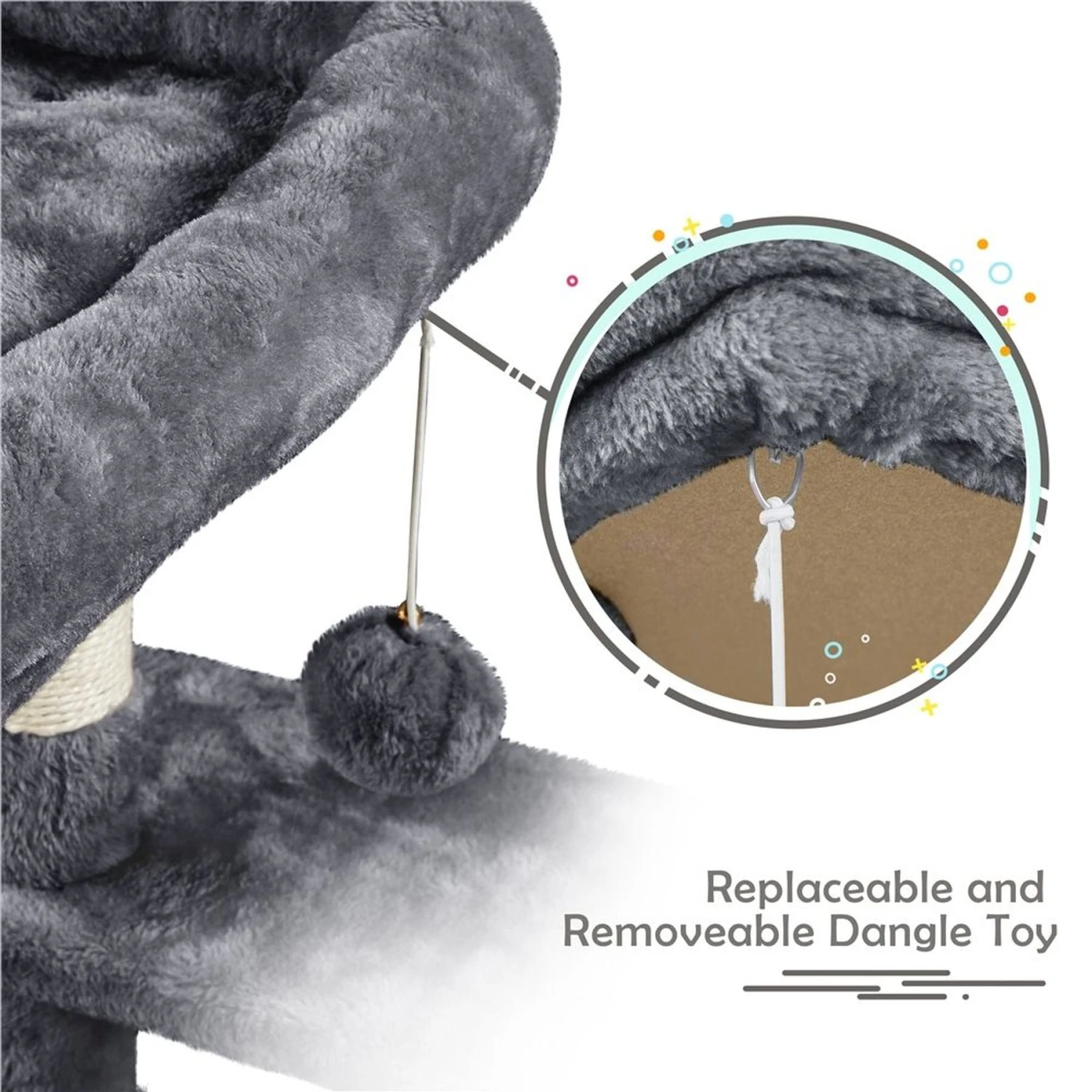 Yaheetech Activity Tower Basic 46-in Cat Tree - Image 7