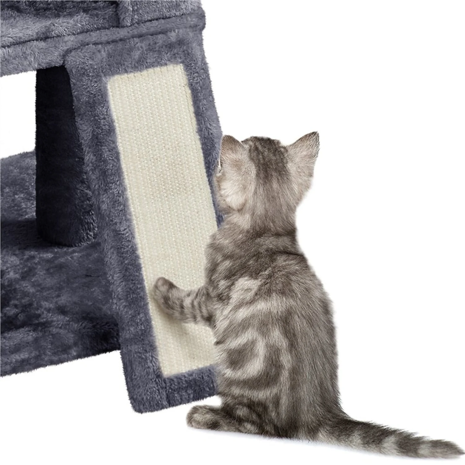 Yaheetech Multi-Level 53.5-in Plush Cat Tree - Image 6