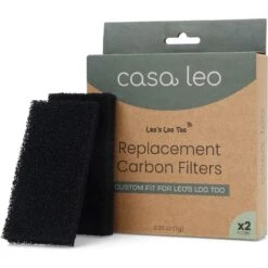 Casa Leo Leo's Loo Too Cat Replacement Filters, 2 Count