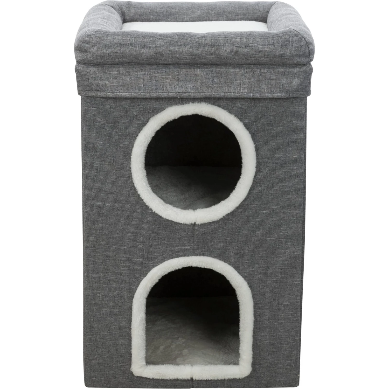 TRIXIE Saul 2-Story Cat Condo & Perch, Gray