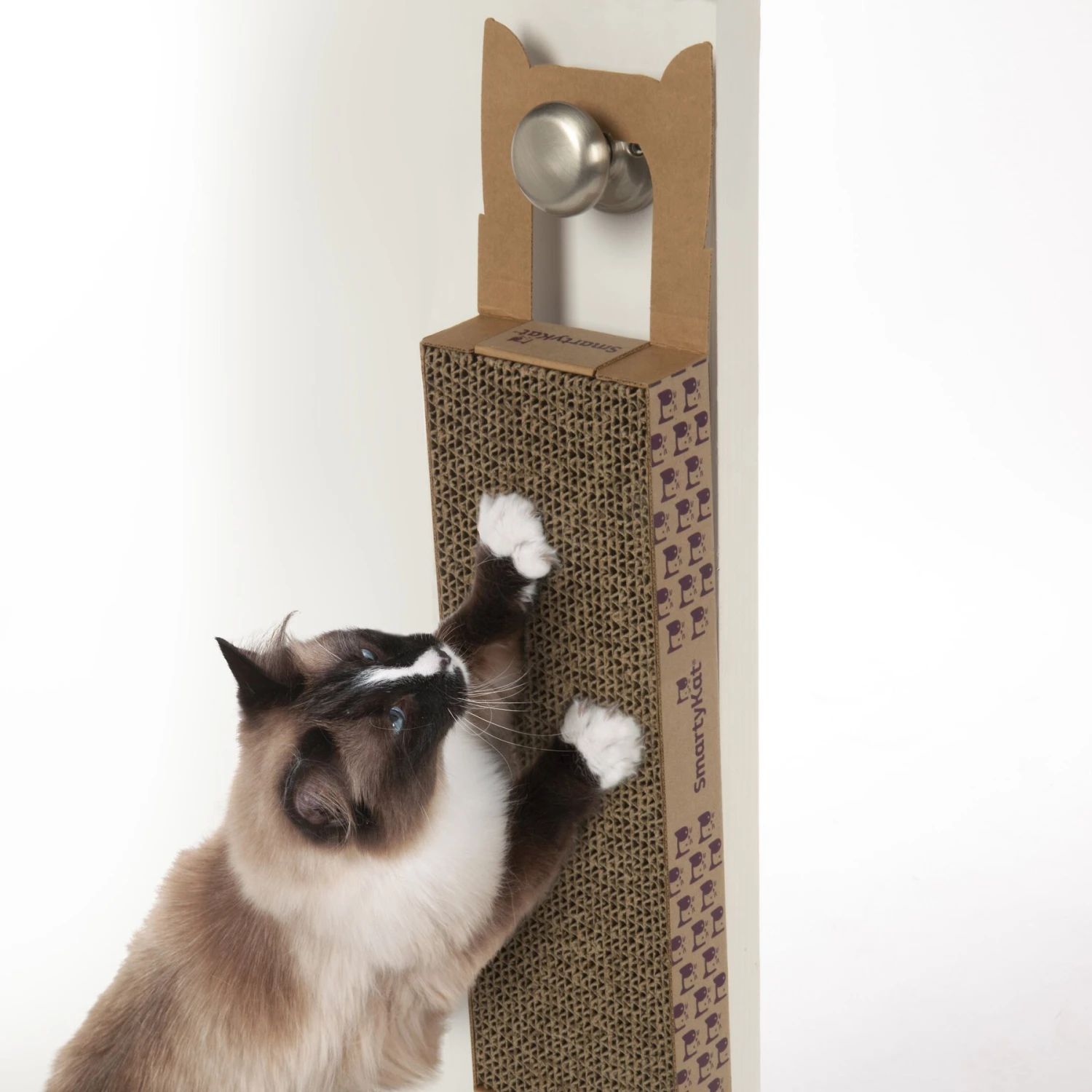 SmartyKat Scratch Up+ With Catnip Infusion Technology Corrugate Hanging Cat Scratcher - Image 5