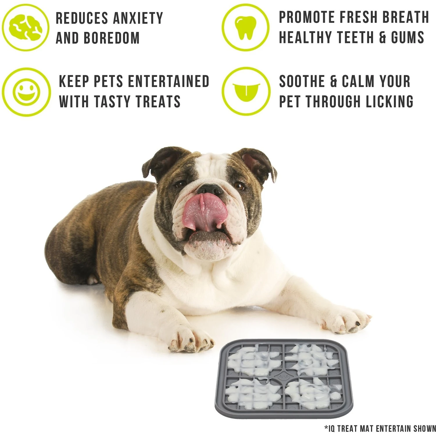 Hyper Pet IQ Enterain Dog & Cat Lick Mat, Gray - Image 3