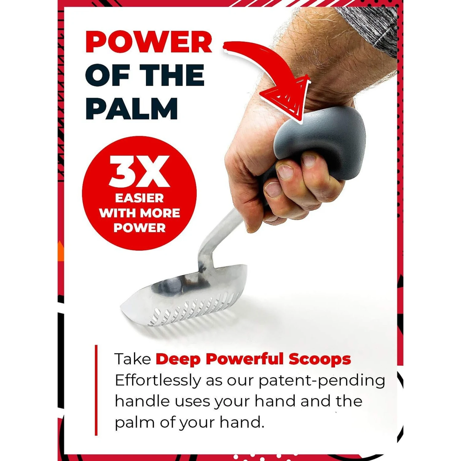 IPrimio Polished Aluminum, Cat Scooper, X-Large - Image 2