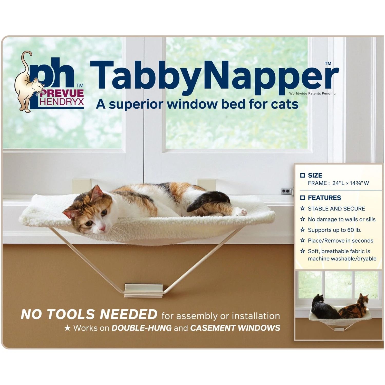 Prevue Pet Products Tabby Napper Cat Window Perch Kit - Image 9