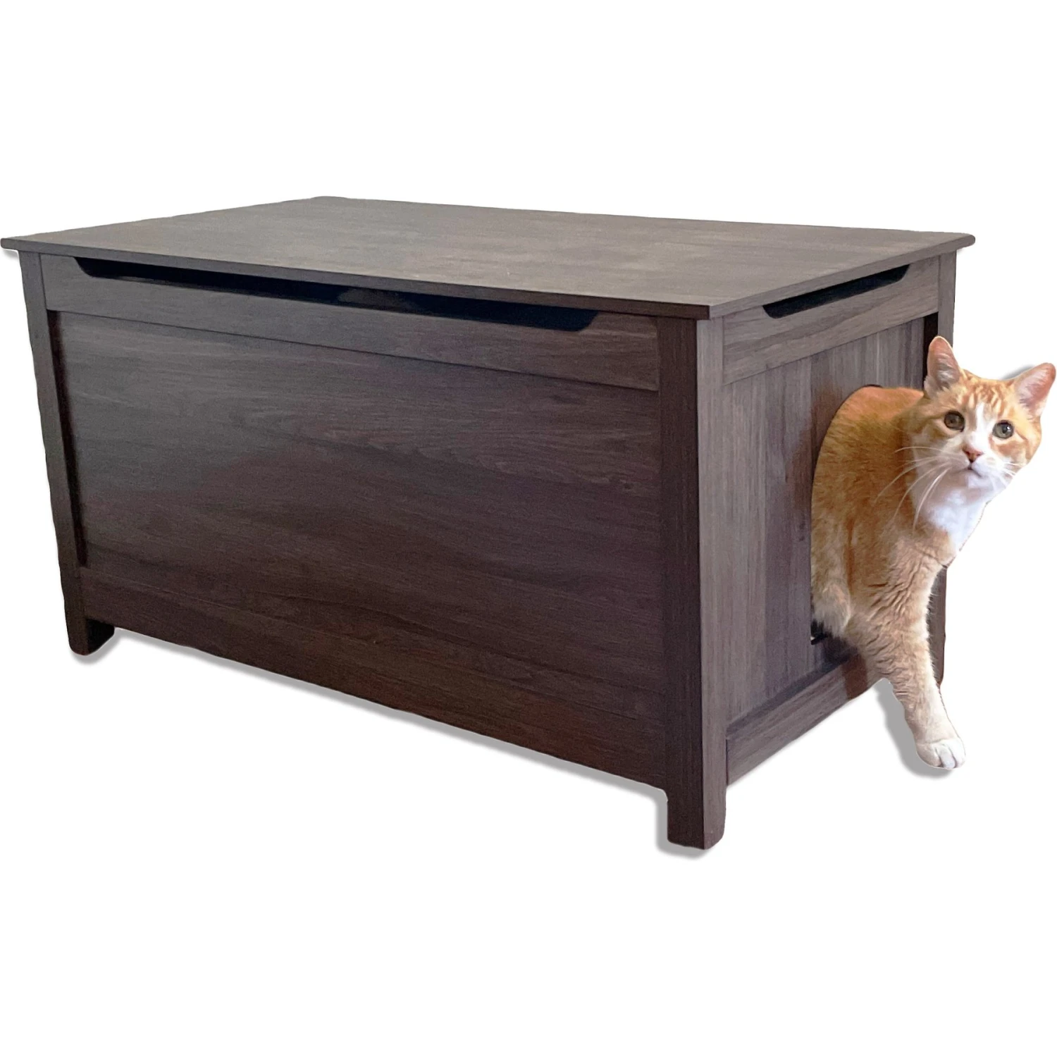 Designer Pet Products Parker Designer Wood Catbox Furniture Litter Box Enclosure, 36-in - Image 2