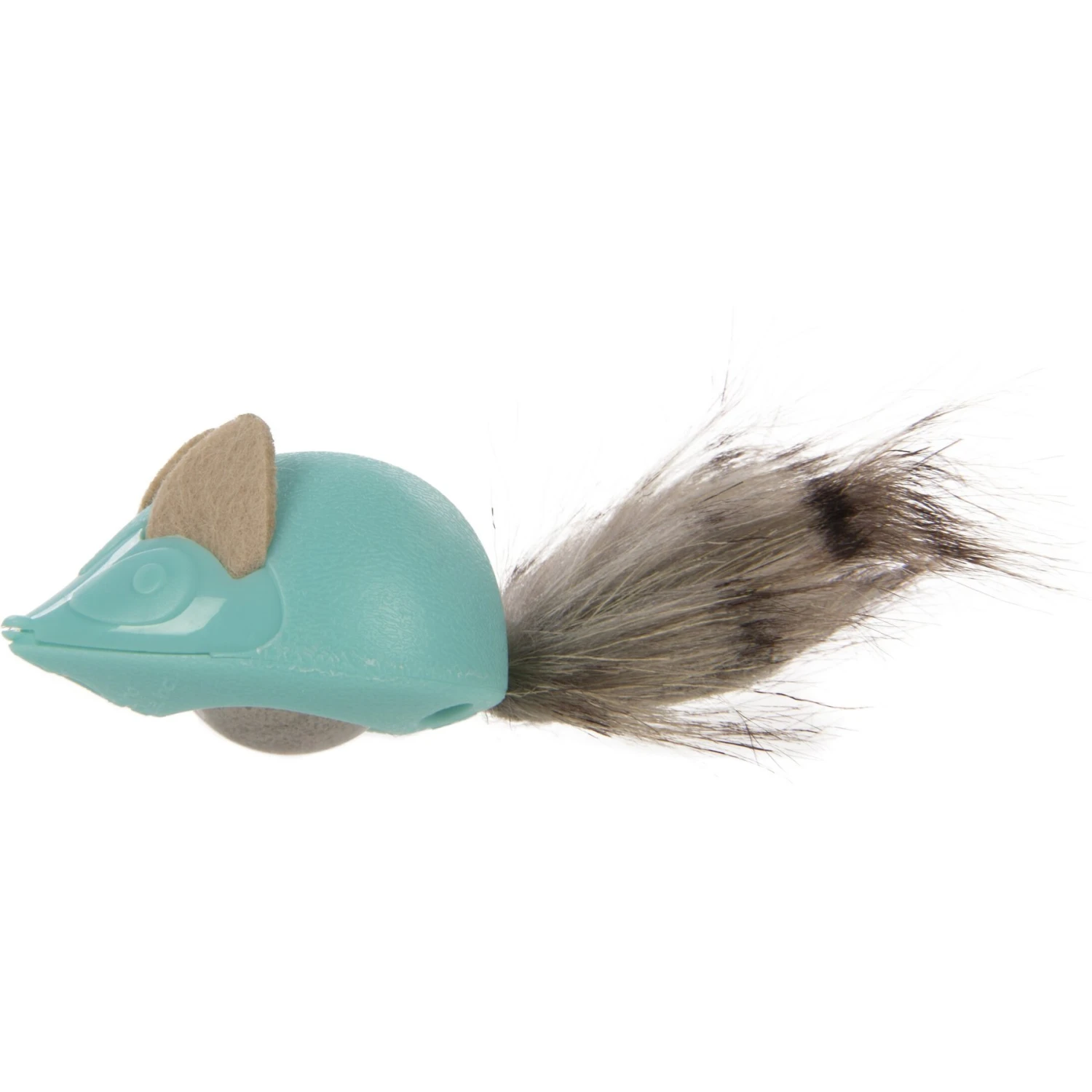 Petlinks Marble Mayhem Rolling Marble Racoon Cat Toy, Teal, Small - Image 2