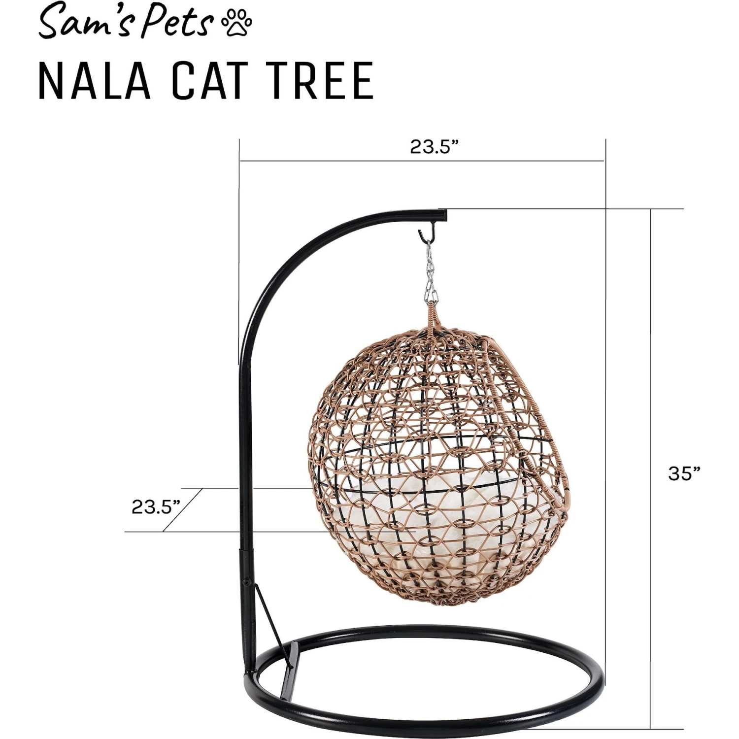 Sam's Pets Nala Hanging Egg Cat Condo - Image 9