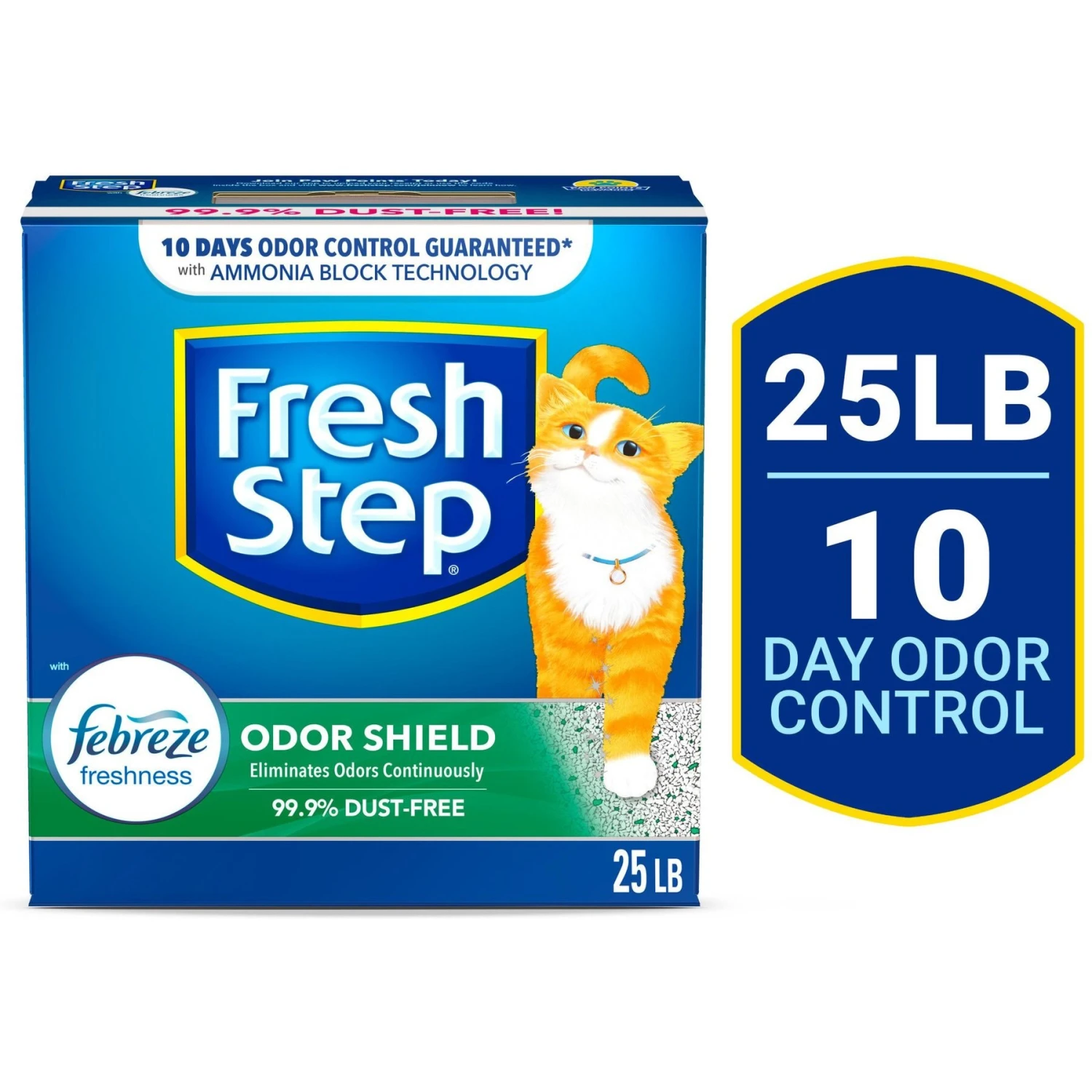 Fresh Step Odor Shield Febreze Scented Clumping Clay Cat Litter