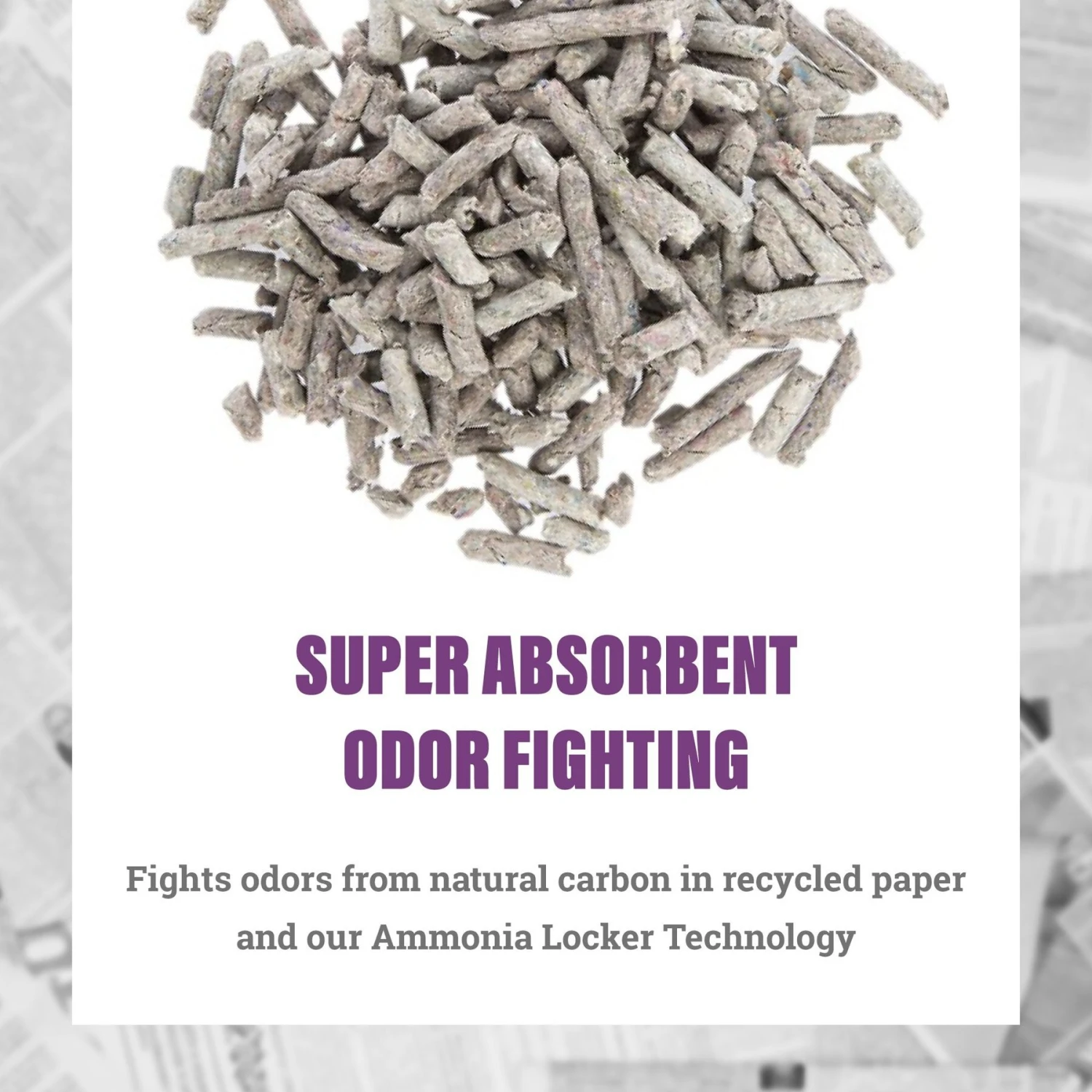 Fresh News Non-Clumping Scented Paper Cat Litter, 25-lb Bag - Image 3