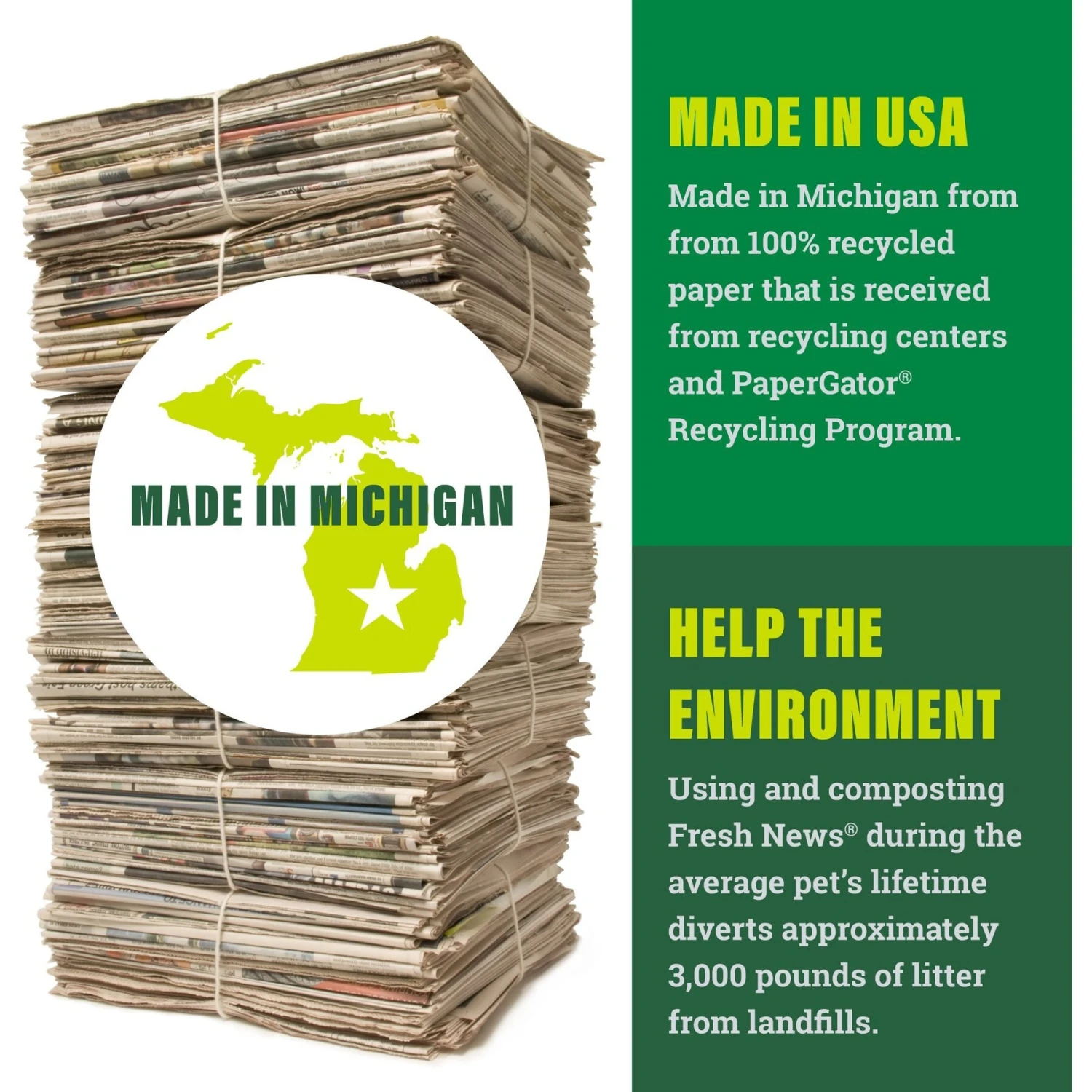 Fresh News Non-Clumping Scented Paper Cat Litter, 25-lb Bag - Image 8