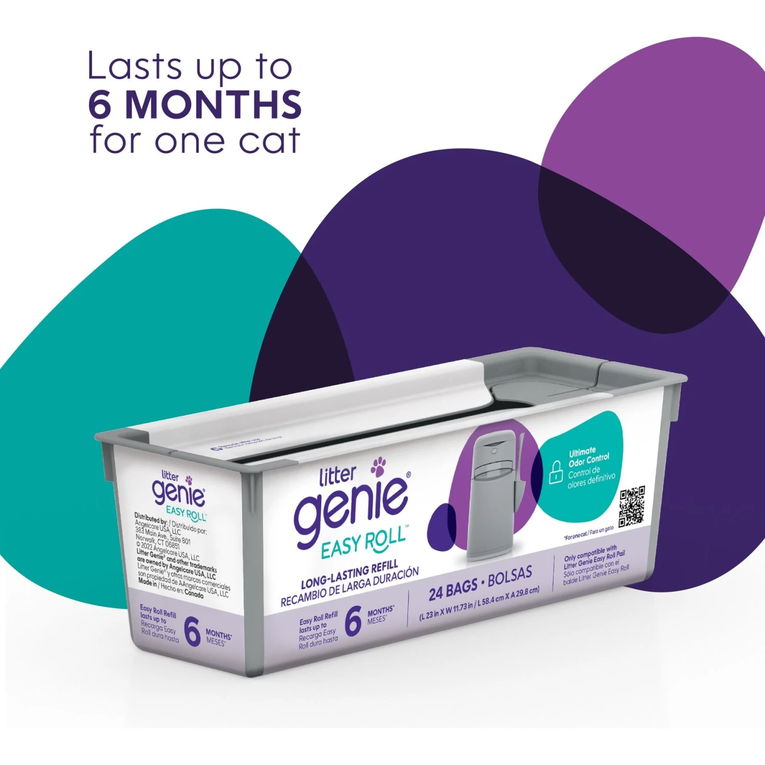 Litter Genie Easy Roll Refill Cat Litter Disposal - Image 2