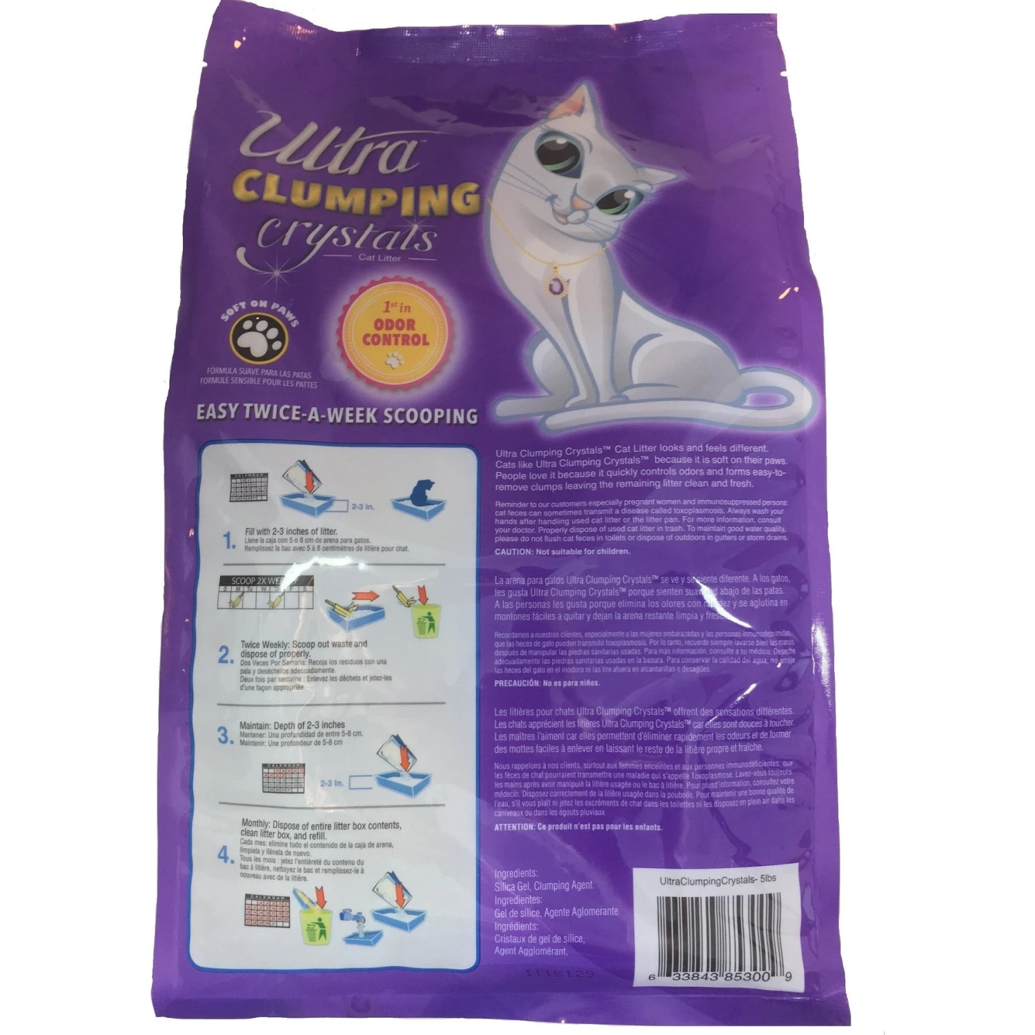 Ultra Unscented Clumping Crystal Cat Litter - Image 3