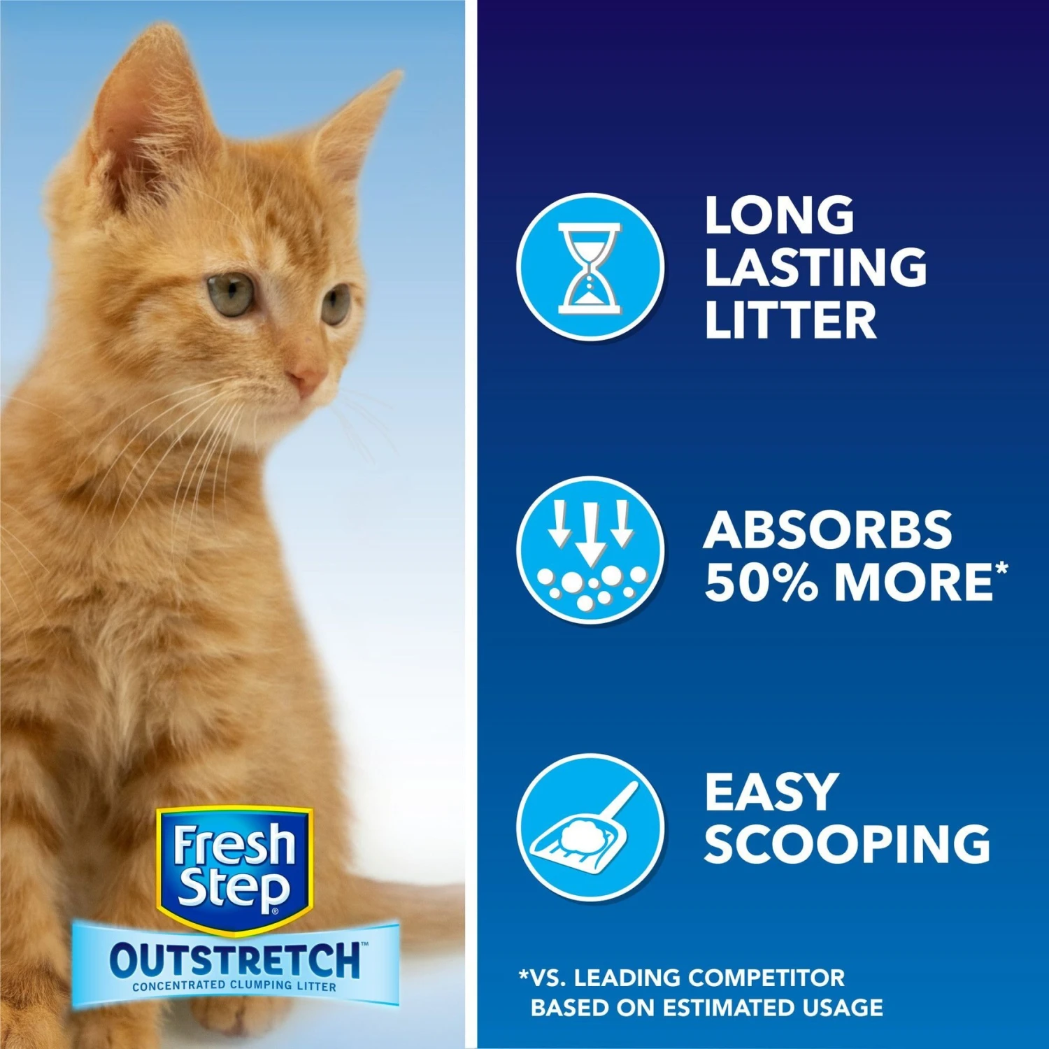 Fresh Step Outstretch Simply Unscented Cat Litter, 26-lb Box - Image 3