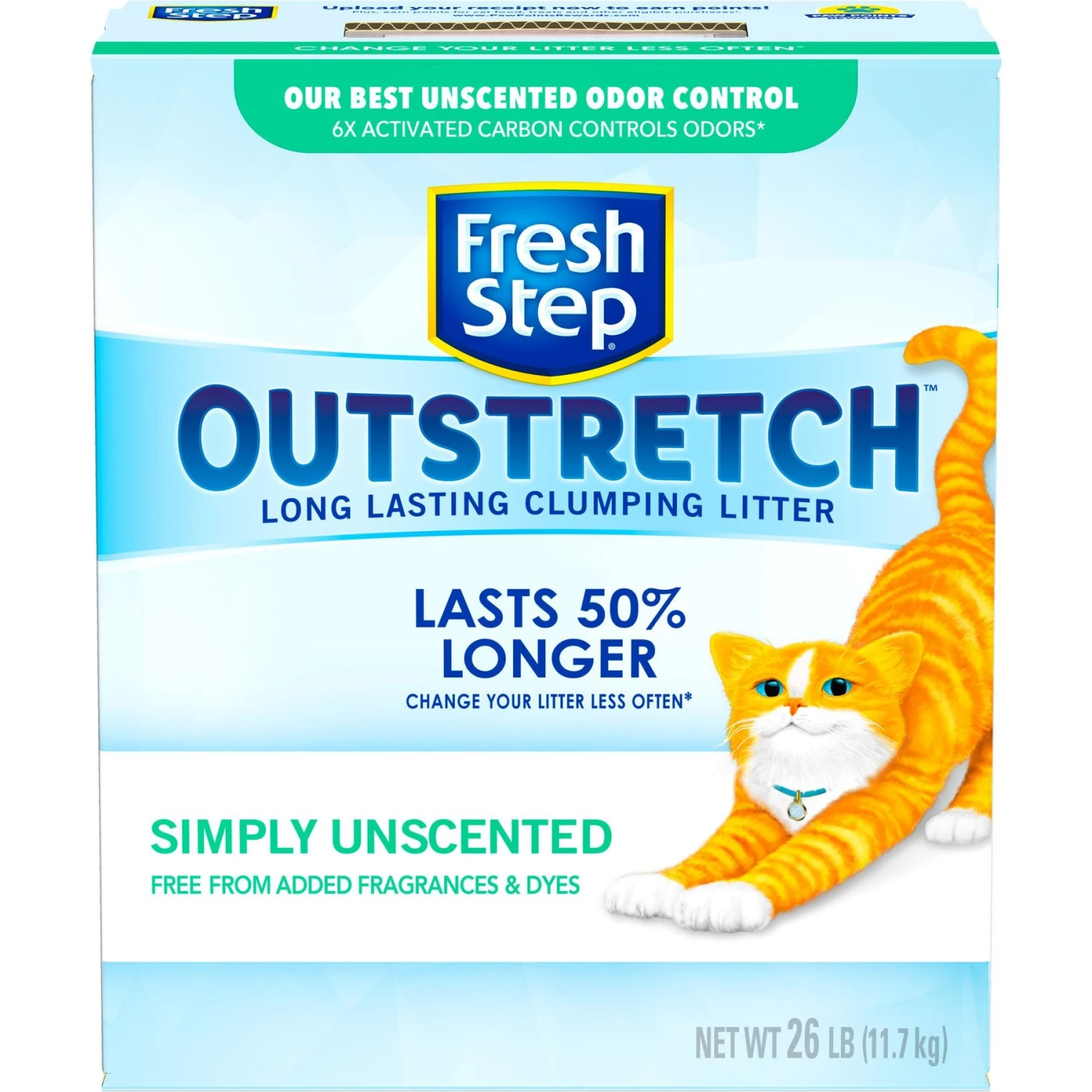 Fresh Step Outstretch Simply Unscented Cat Litter, 26-lb Box - Image 7