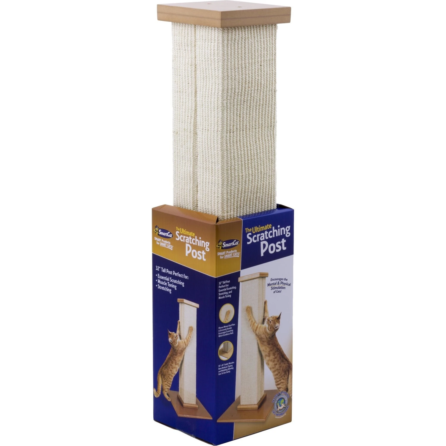 SmartCat The Ultimate 32-in Sisal Cat Scratching Post - Image 6